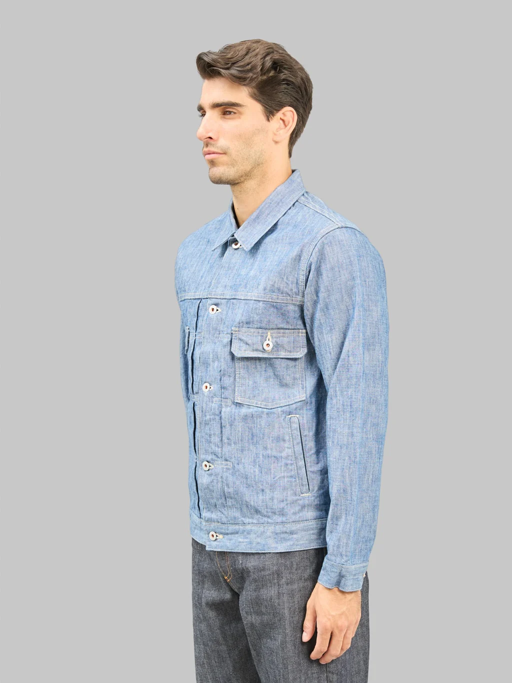 ONI Denim 02516P-SHVCH 13oz "Super Heavy Chambray" Type Ⅱ Jacket - Image 3