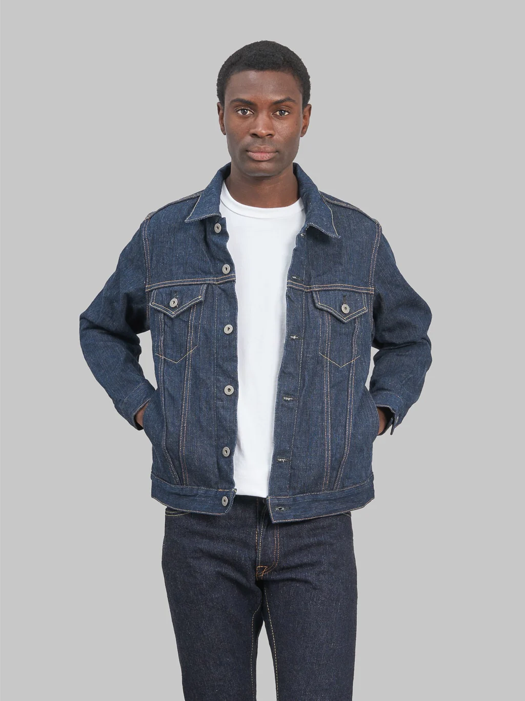 ONI Denim 02527P "Kiwami" 16oz Natural Indigo Type III Jacket - Image 2