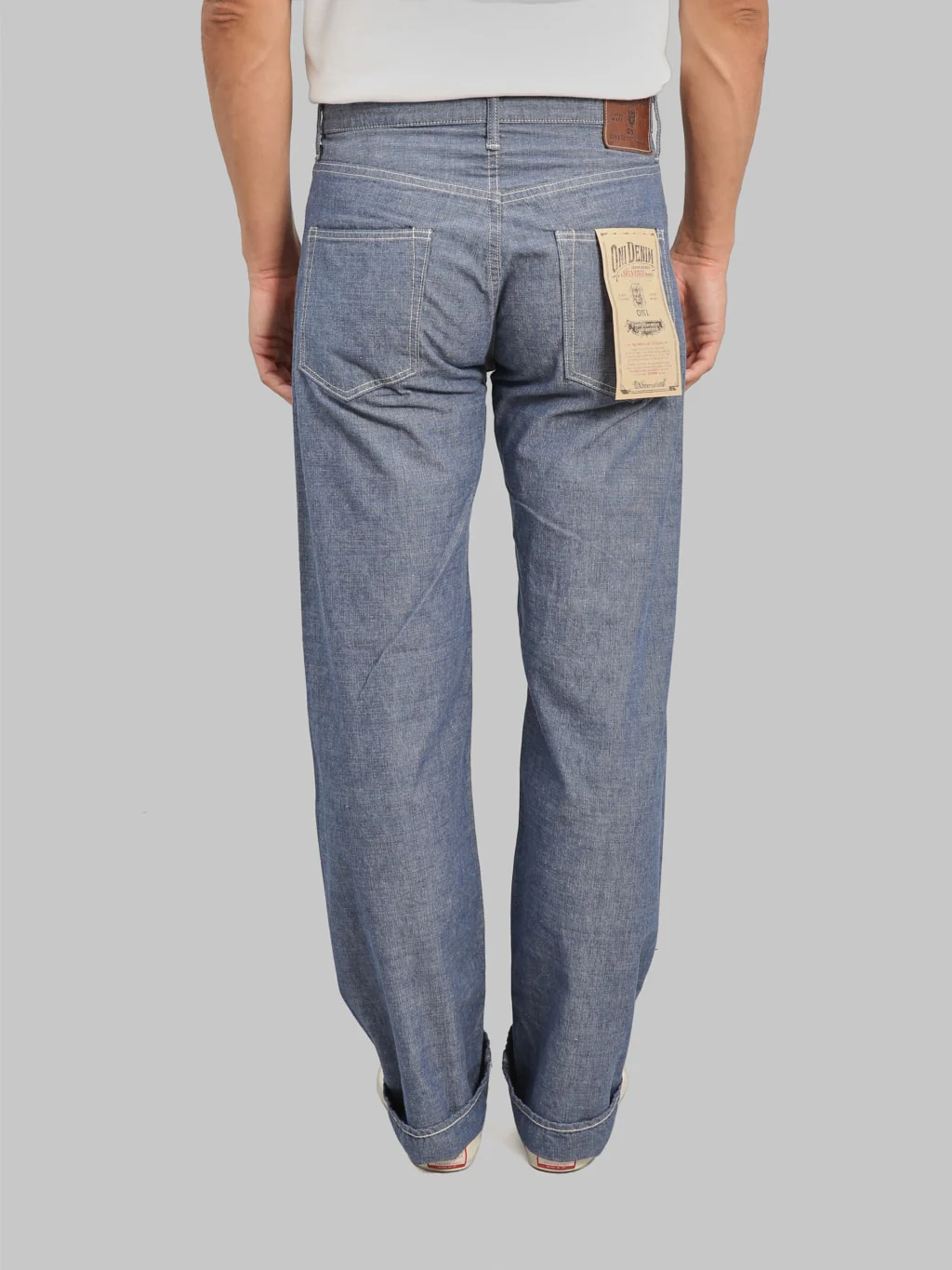 ONI Denim 200-HCSV "Selvedge Chambray" 8oz Wide Straight Jeans - Image 5