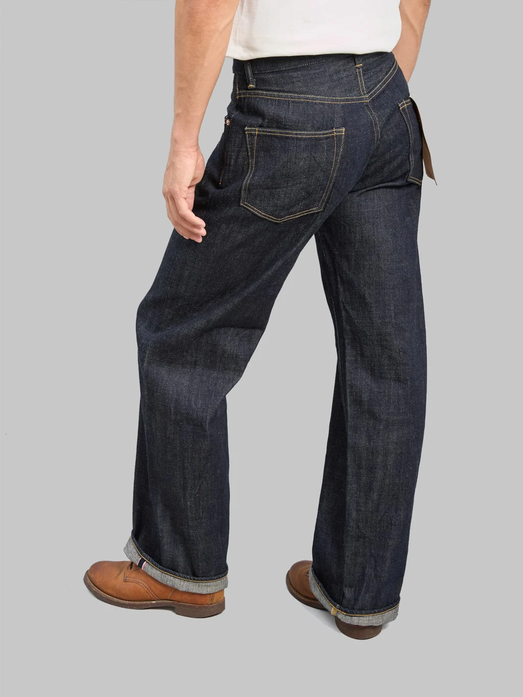 ONI Denim 222 "Kiraku" 12oz Wide Straight Jeans - Image 5