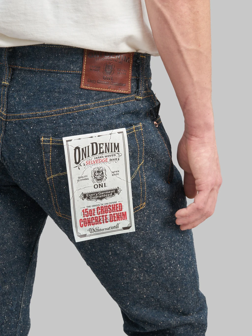 ONI Denim 622-CCD "Crushed Concrete Denim" 14.7oz Relaxed Tapered Jeans - Image 7