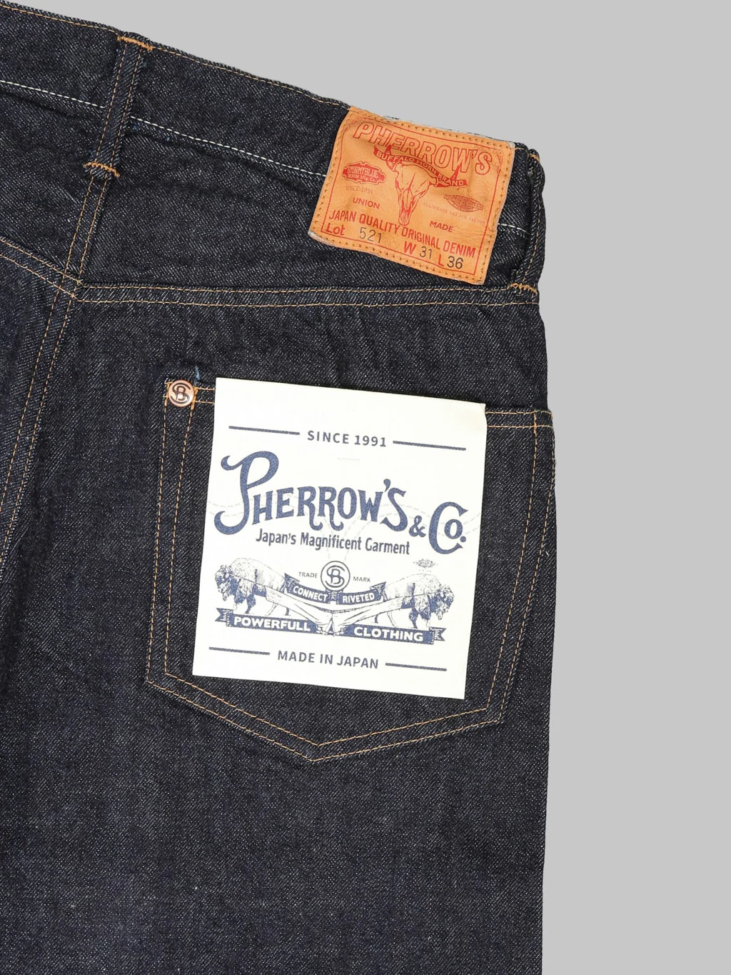 Pherrow's 521SW 13.5oz Regular Straight Jeans - Image 19