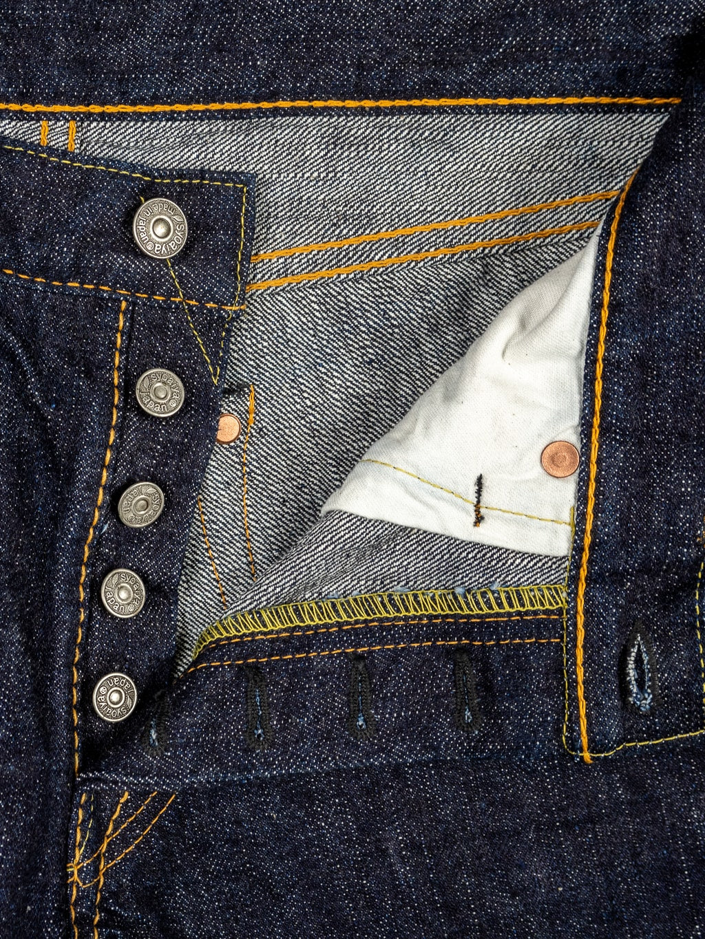 Pure Blue Japan 14oz XX-013 Slim Tapered Jeans - Image 12