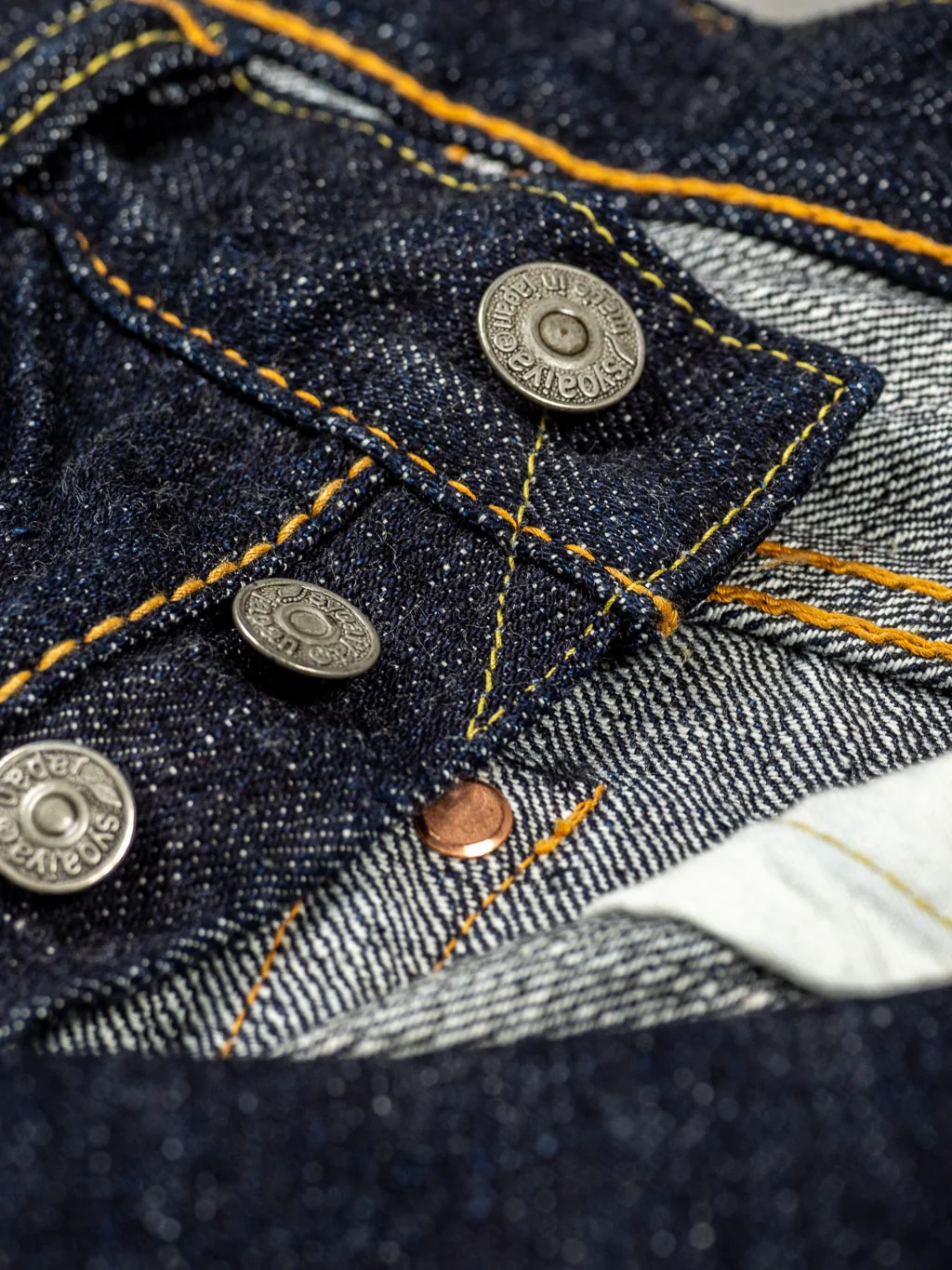 Pure Blue Japan 14oz XX-013 Slim Tapered Jeans - Image 16