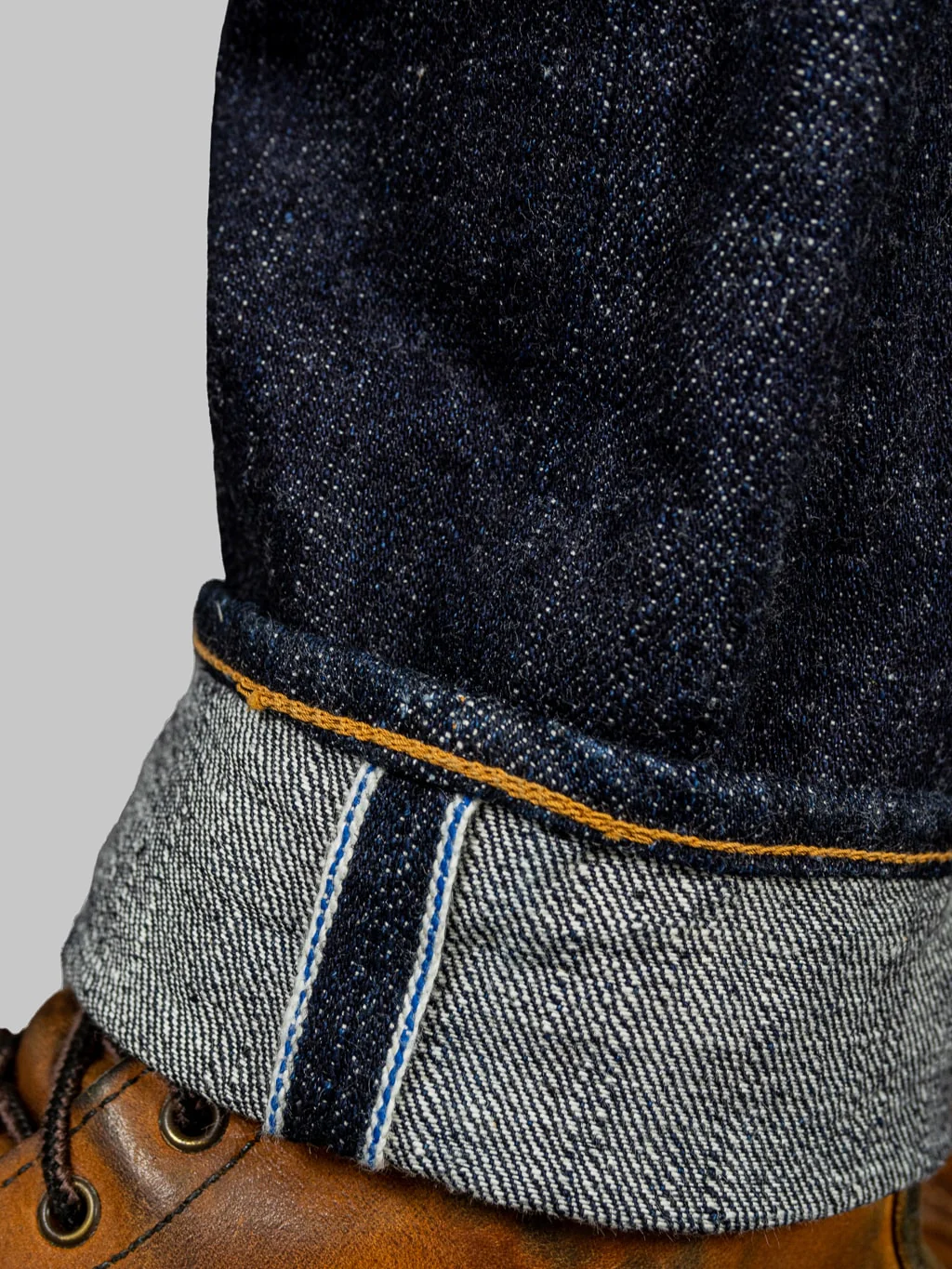 Pure Blue Japan 14oz XX-013 Slim Tapered Jeans - Image 9