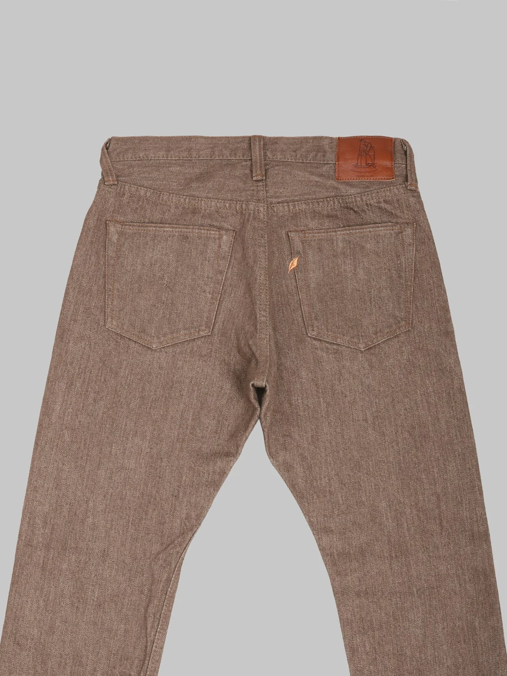 Pure Blue Japan BR-14oz-005 "Sulfur Brown" 14oz Slim Straight Jeans - Image 12
