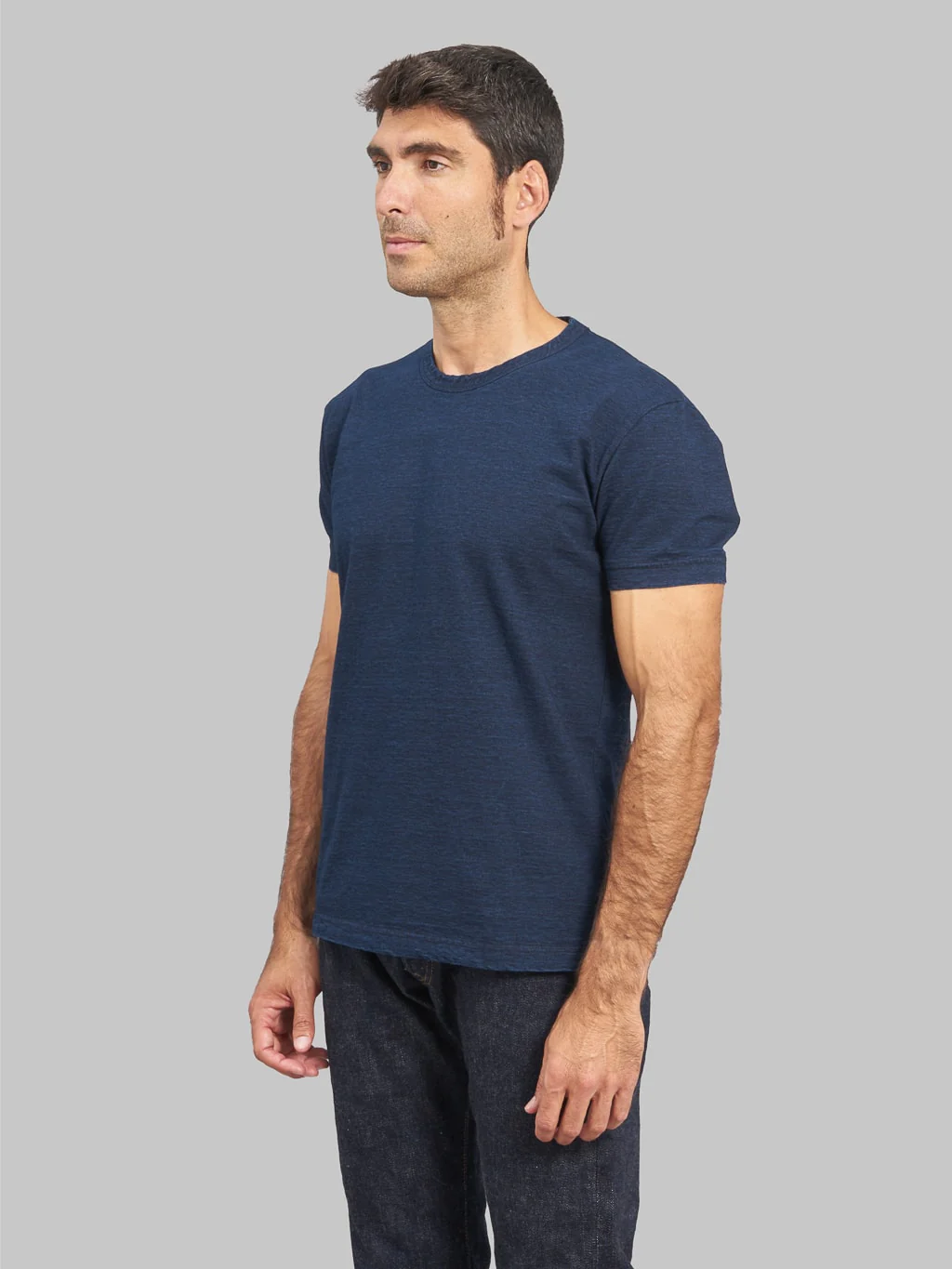 Pure Blue Japan SS5011 Indigo Dyed Crewneck T-Shirt - Image 3