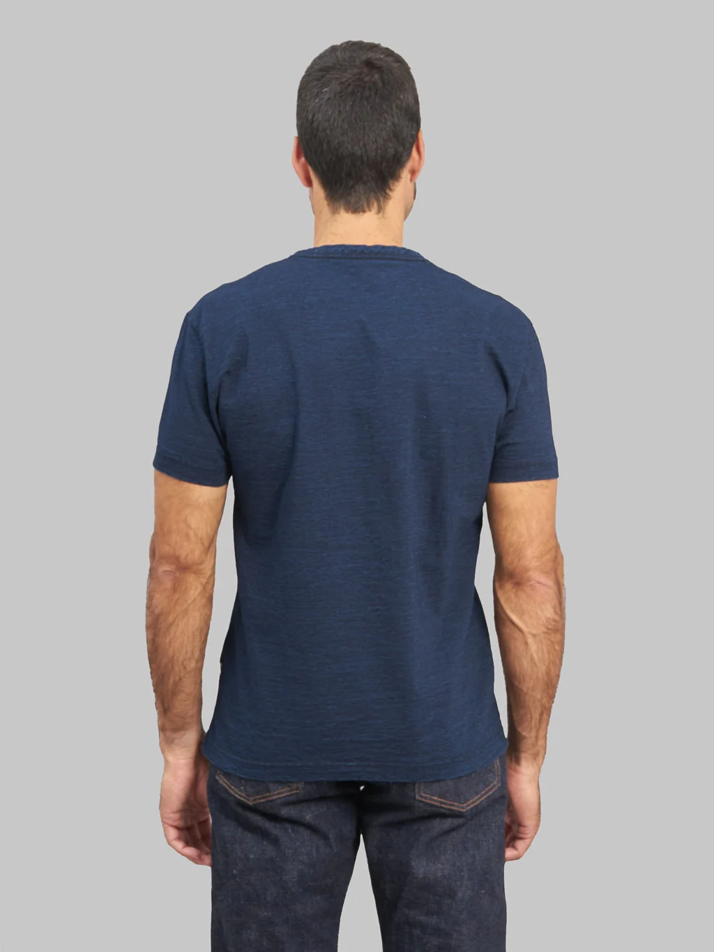 Pure Blue Japan SS5011 Indigo Dyed Crewneck T-Shirt - Image 4