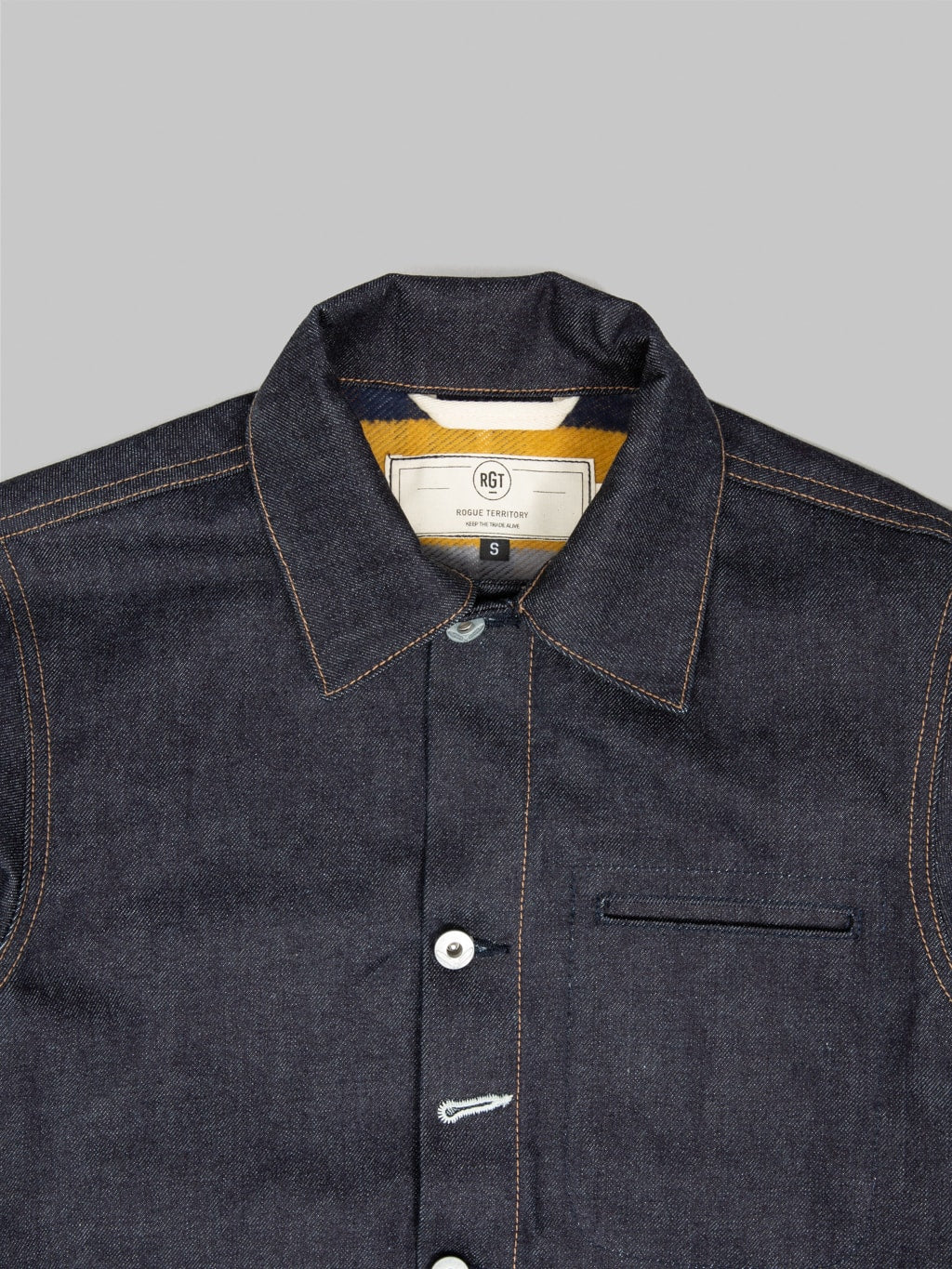 Rogue Territory 15oz Lined Indigo Supply Jacket - Image 10