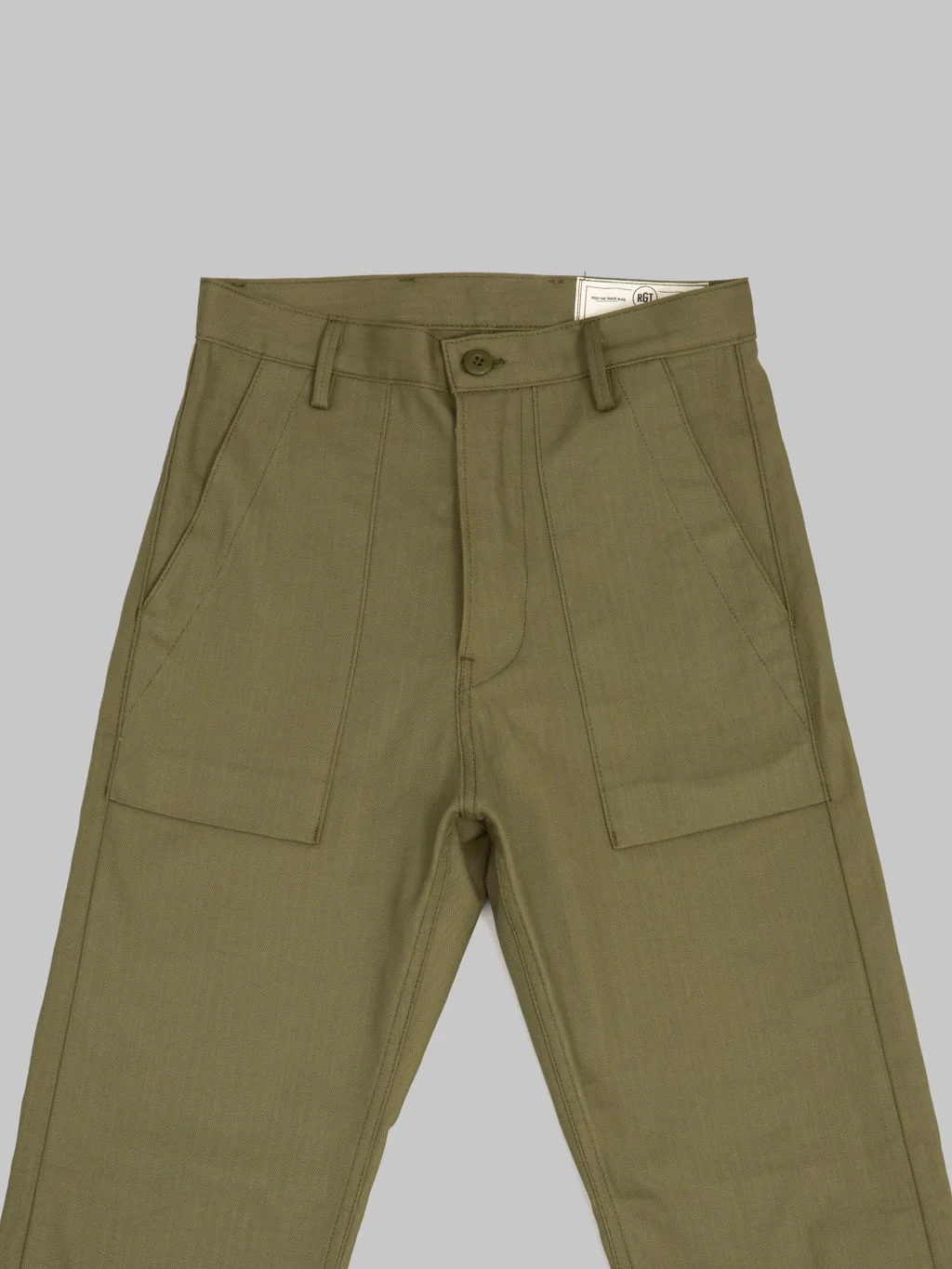 Rogue Territory Fatigue Pants Olive Herringbone - Image 10
