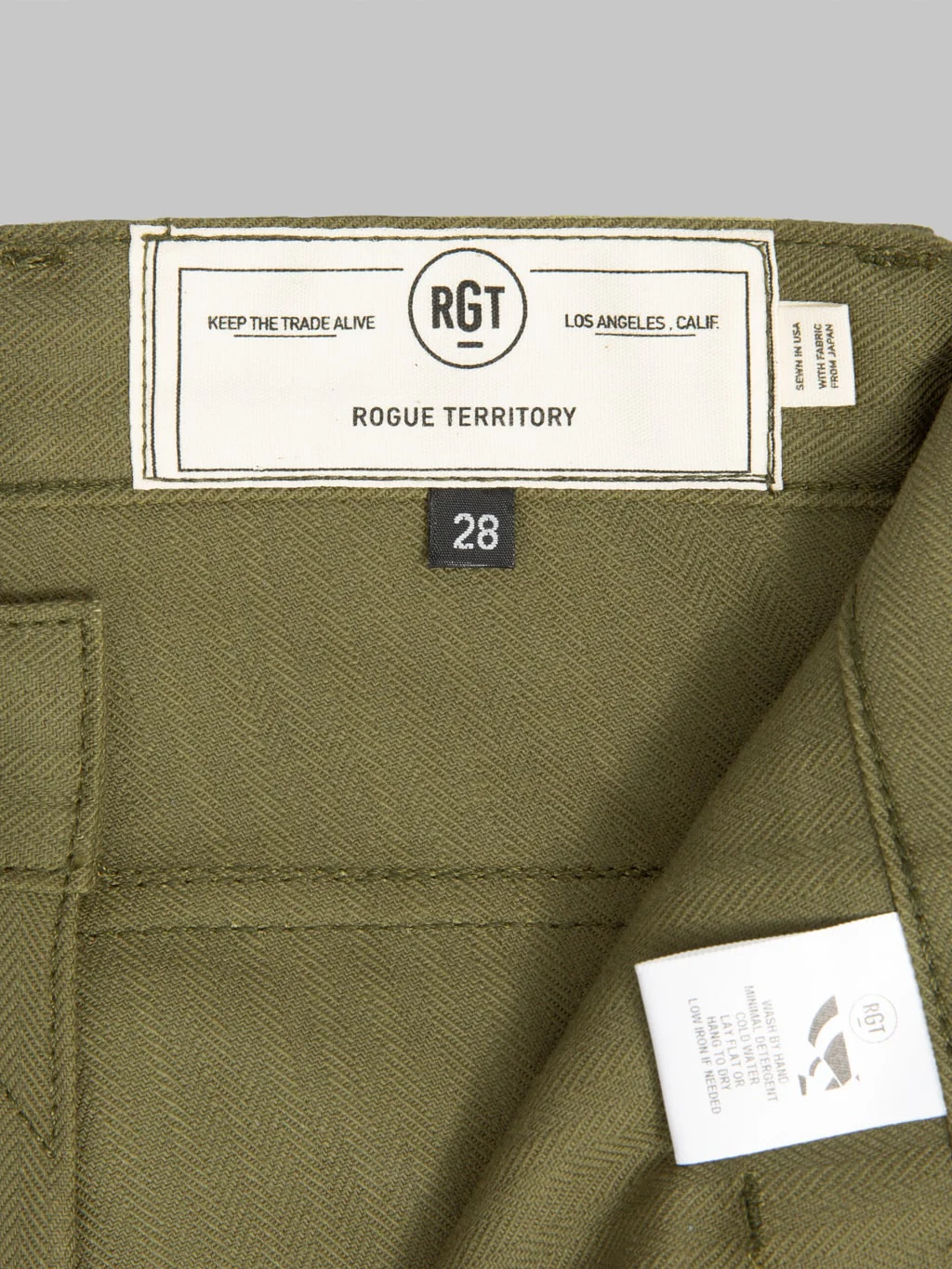 Rogue Territory Fatigue Pants Olive Herringbone - Image 17