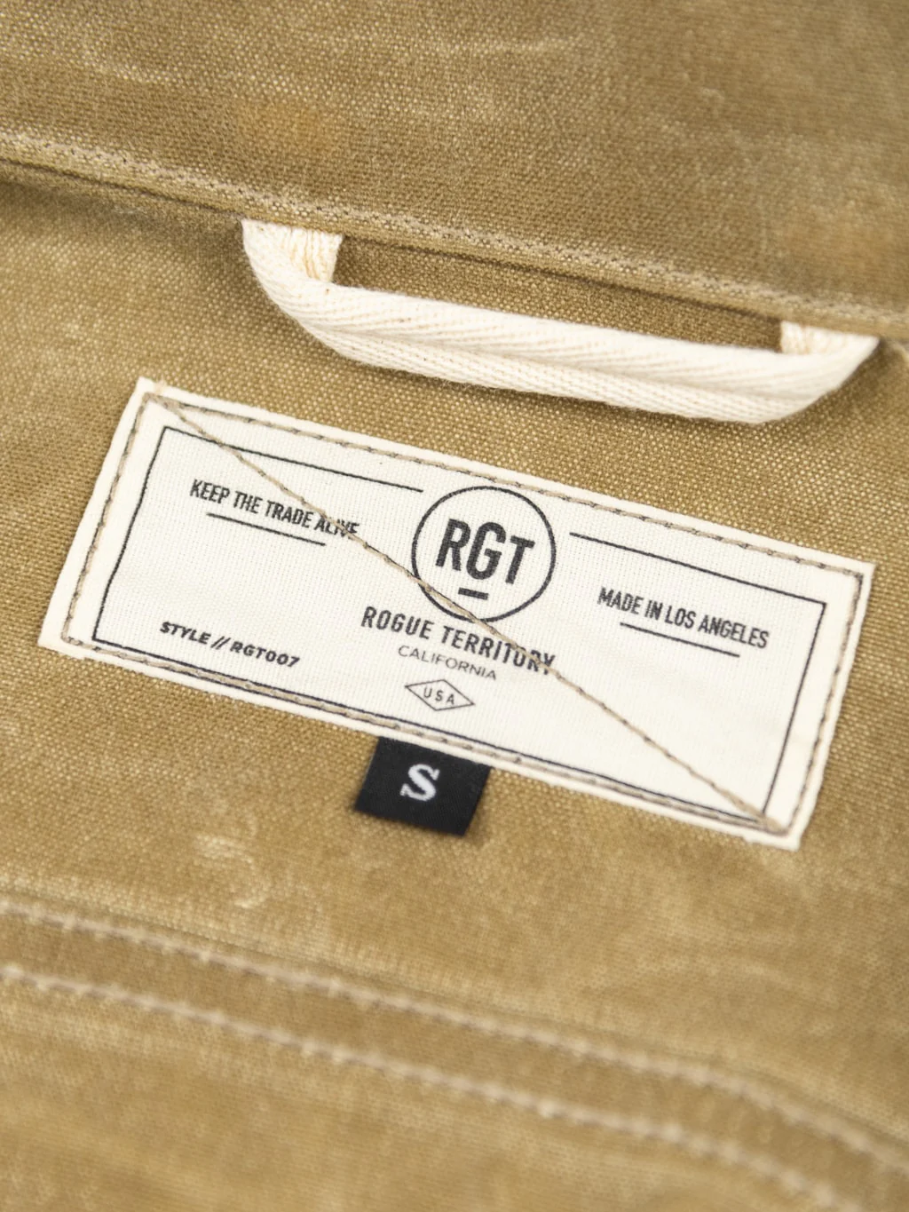 Rogue Territory Waxed Canvas Supply Jacket Tan Ridgeline - Image 19