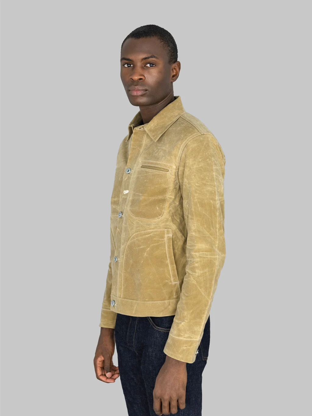 Rogue Territory Waxed Canvas Supply Jacket Tan Ridgeline - Image 4