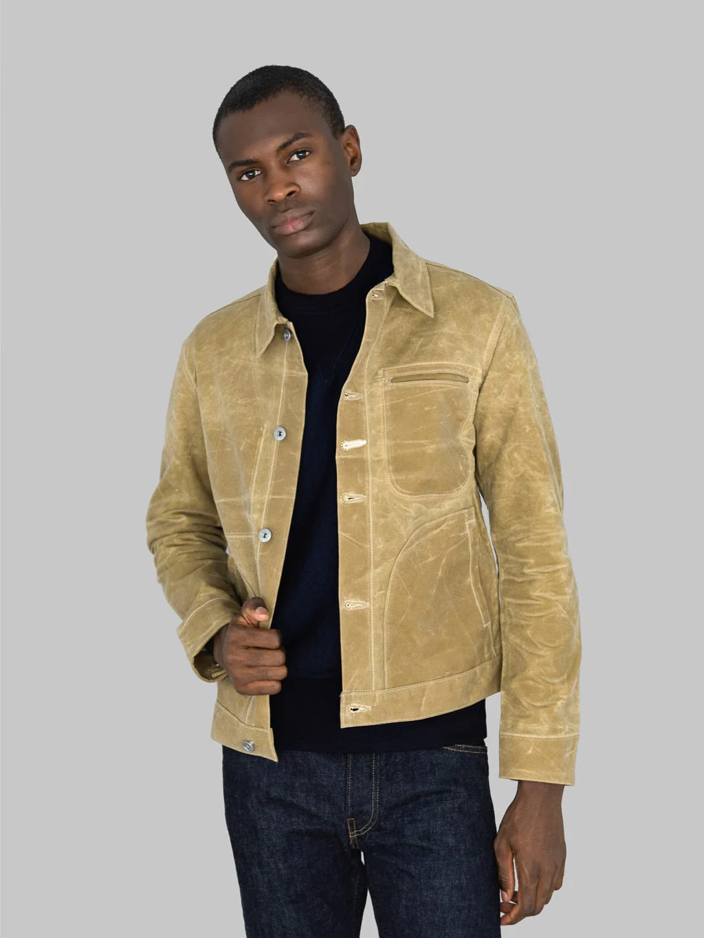Rogue Territory Waxed Canvas Supply Jacket Tan Ridgeline - Image 5