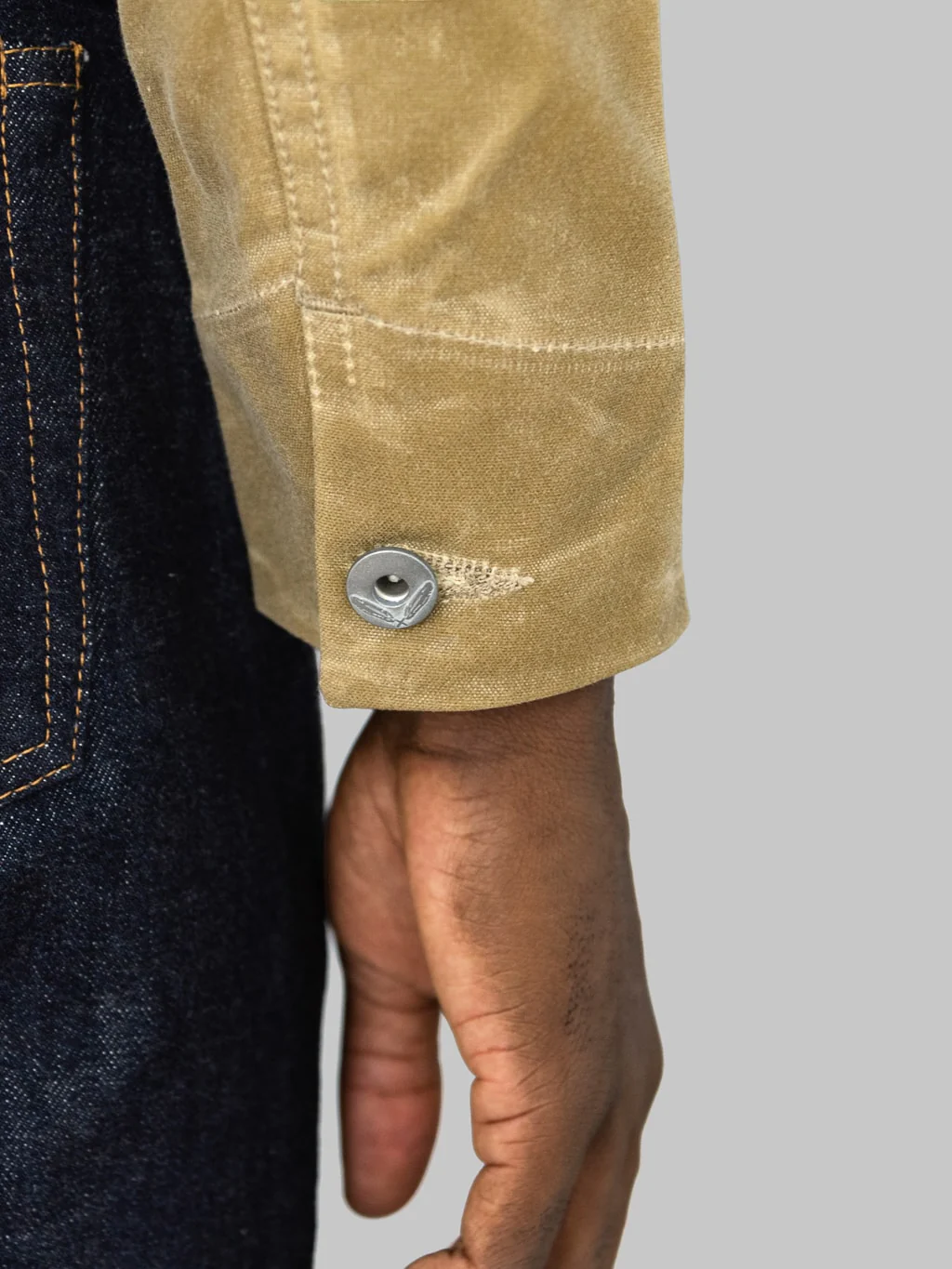 Rogue Territory Waxed Canvas Supply Jacket Tan Ridgeline - Image 8