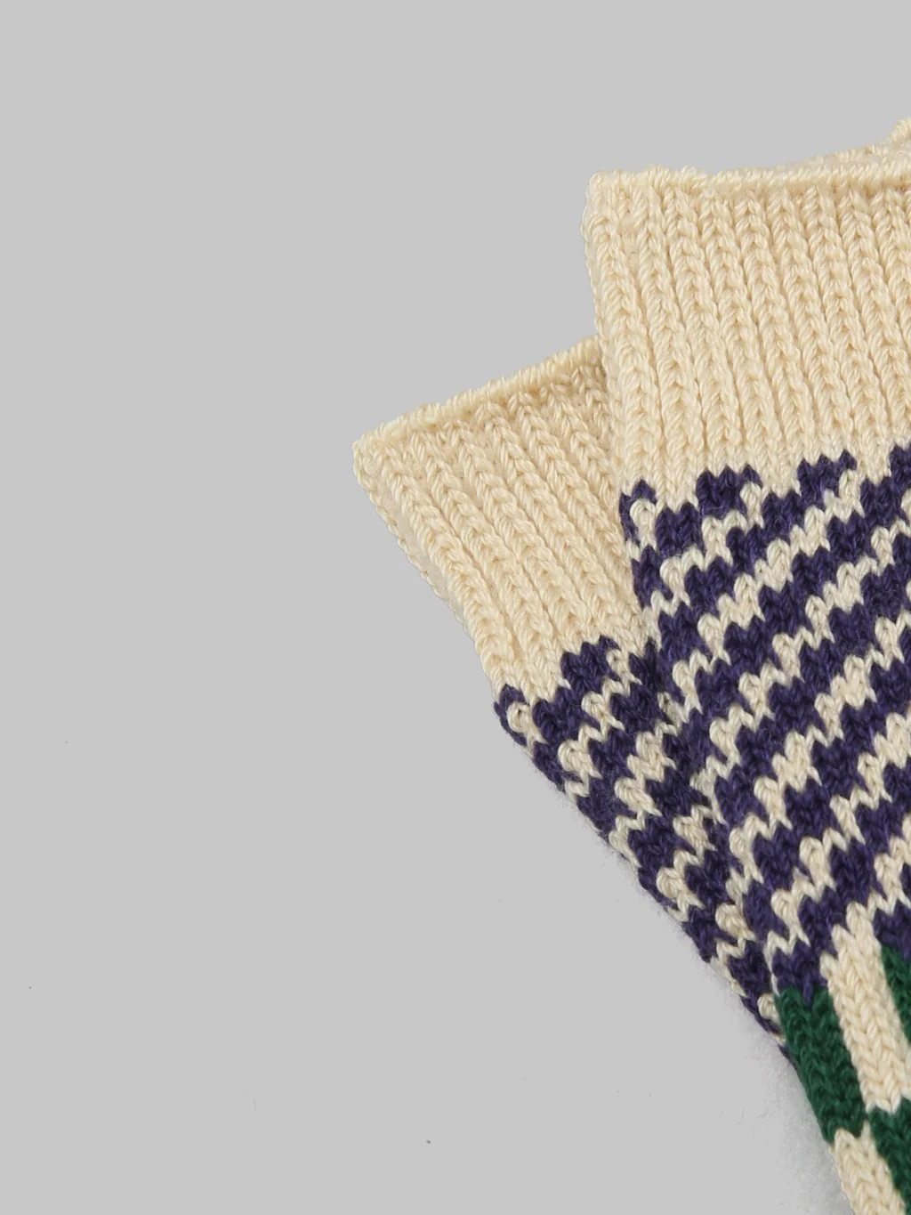 ROTOTO Check & Step Socks Blueberry - Image 4