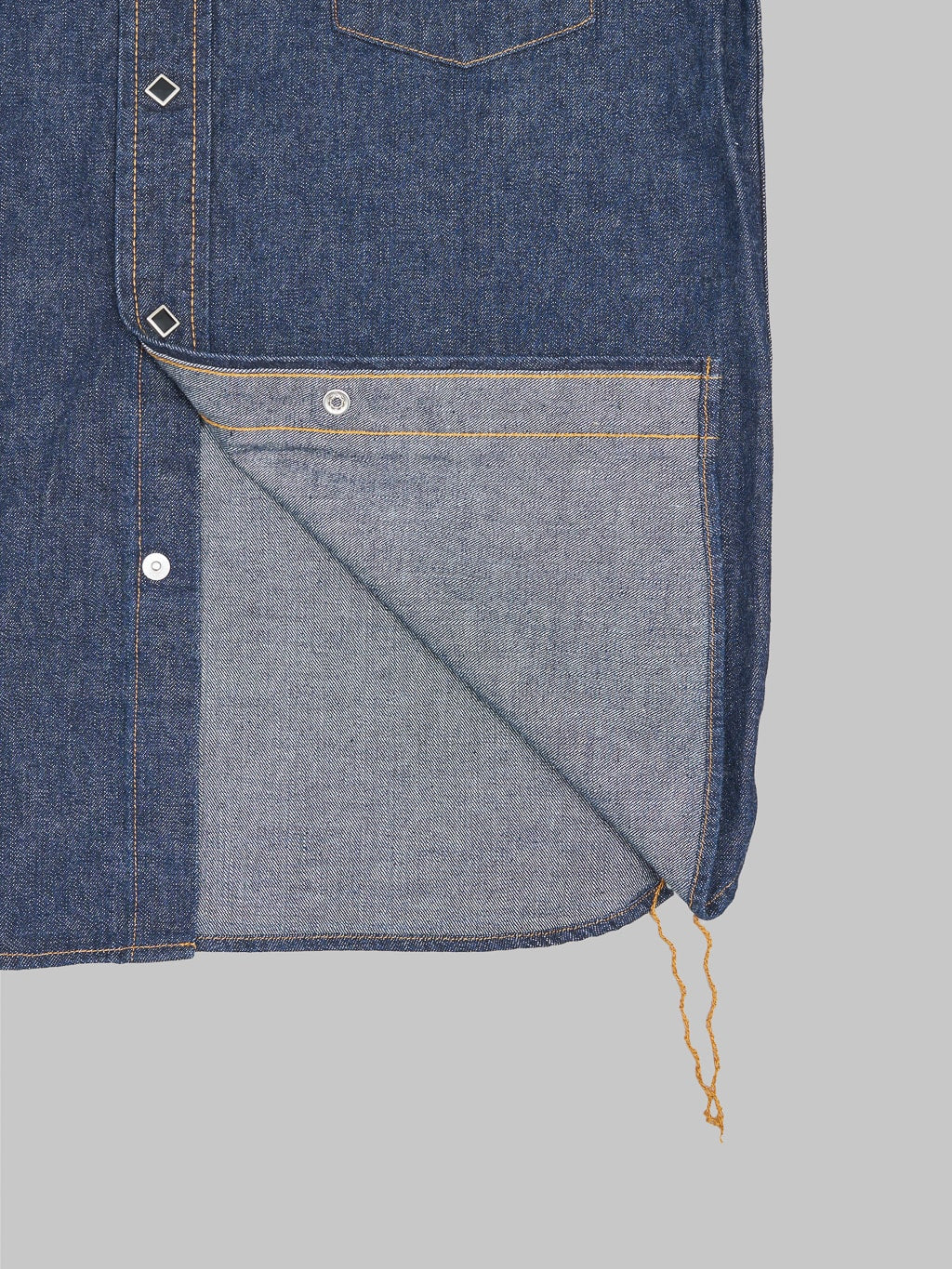 Samurai Jeans 10oz "Hisho SWD-L02" Selvedge Western Denim Shirt - Image 10