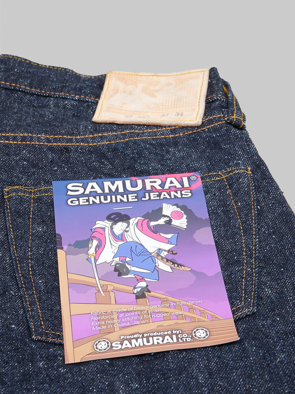 Samurai Jeans S0255XX "Ushiwaka" Model 15oz Slim Tapered Jeans - Image 16