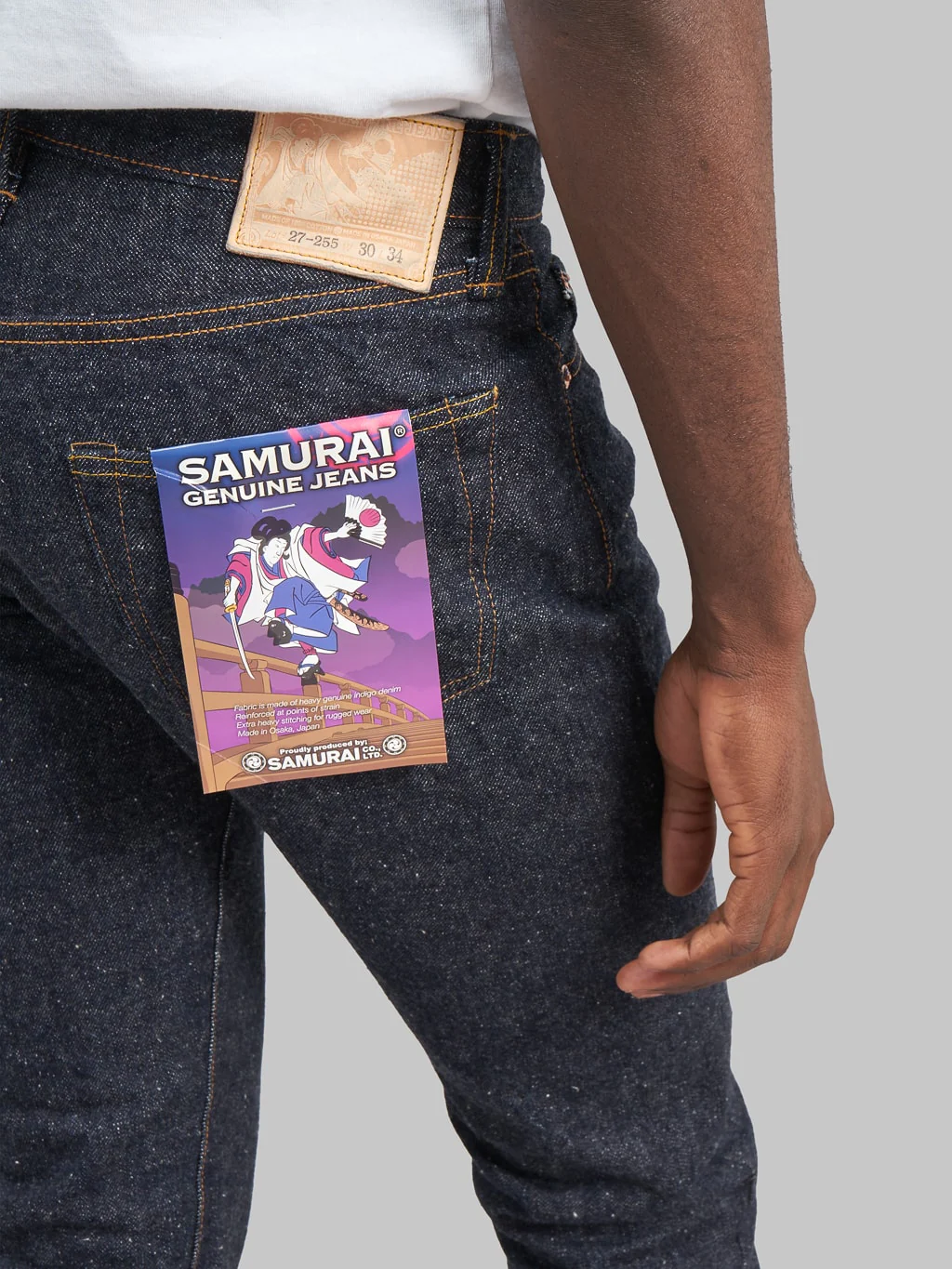 Samurai Jeans S0255XX "Ushiwaka" Model 15oz Slim Tapered Jeans - Image 7