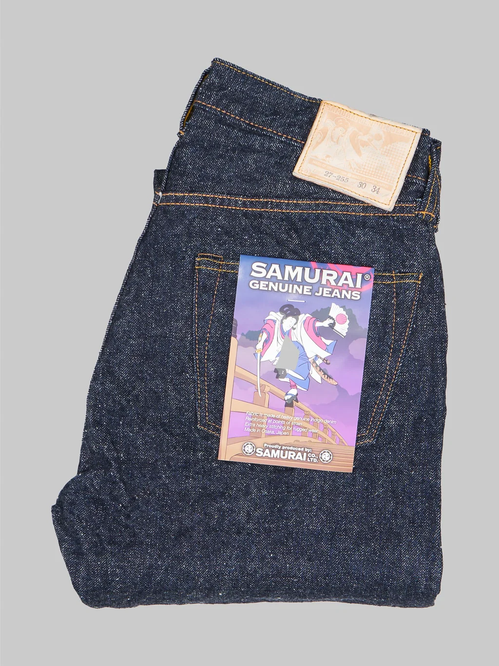 Samurai Jeans S0255XX "Ushiwaka" Model 15oz Slim Tapered Jeans - Image 9