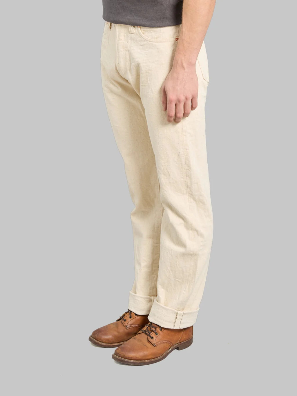 Samurai Jeans S510SC-KI Japanese Cotton Ecru 18oz Regular Straight Jeans - Image 3