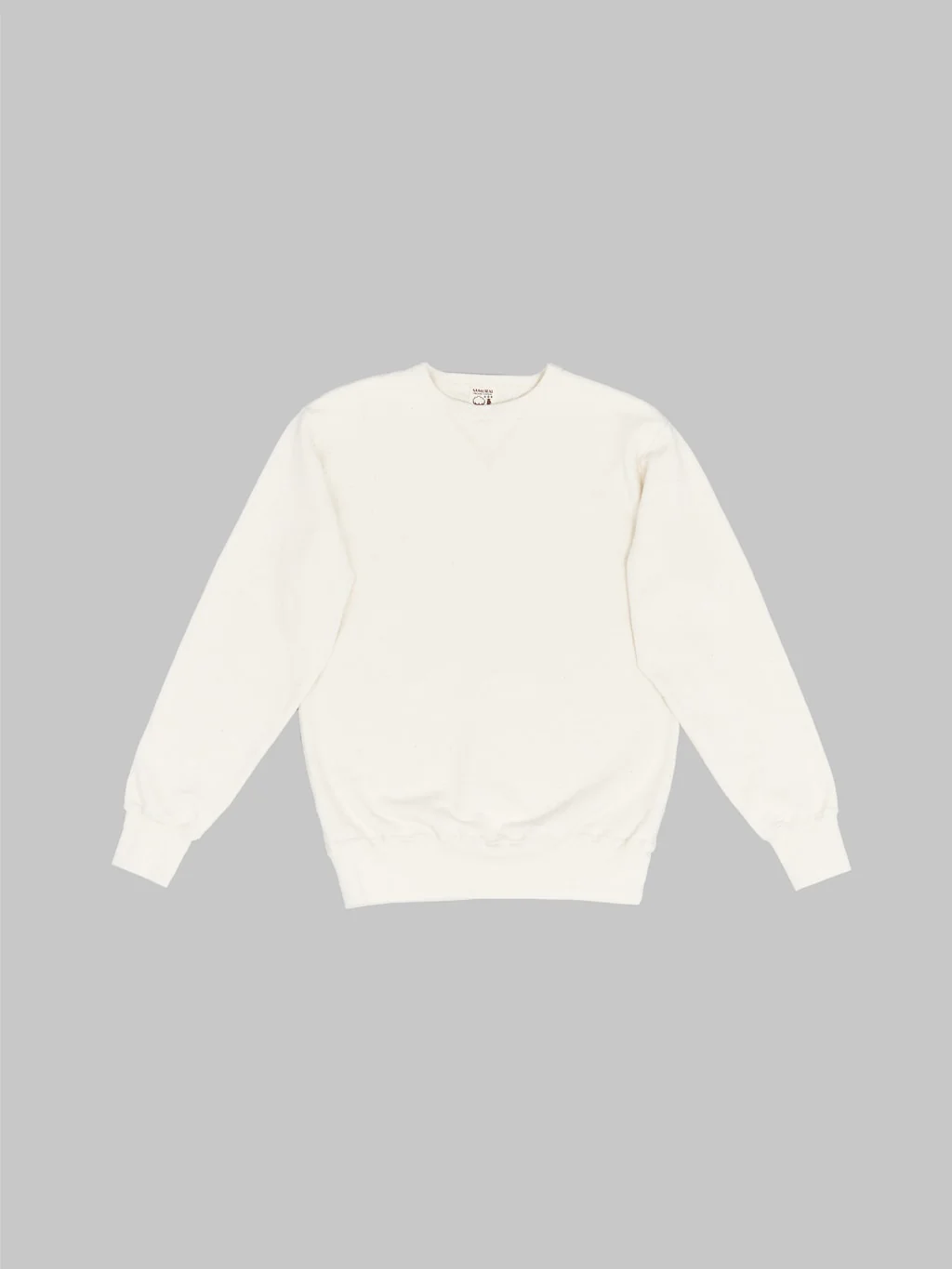 Samurai Jeans SWS-SC01 Japanese Cotton Sweatshirt Natural - Image 5