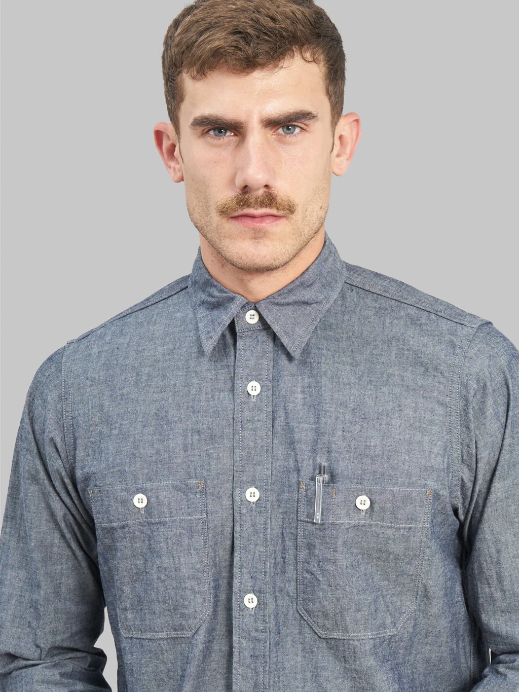 Seuvas Selvedge Indigo Chambray Work Shirt - Image 4