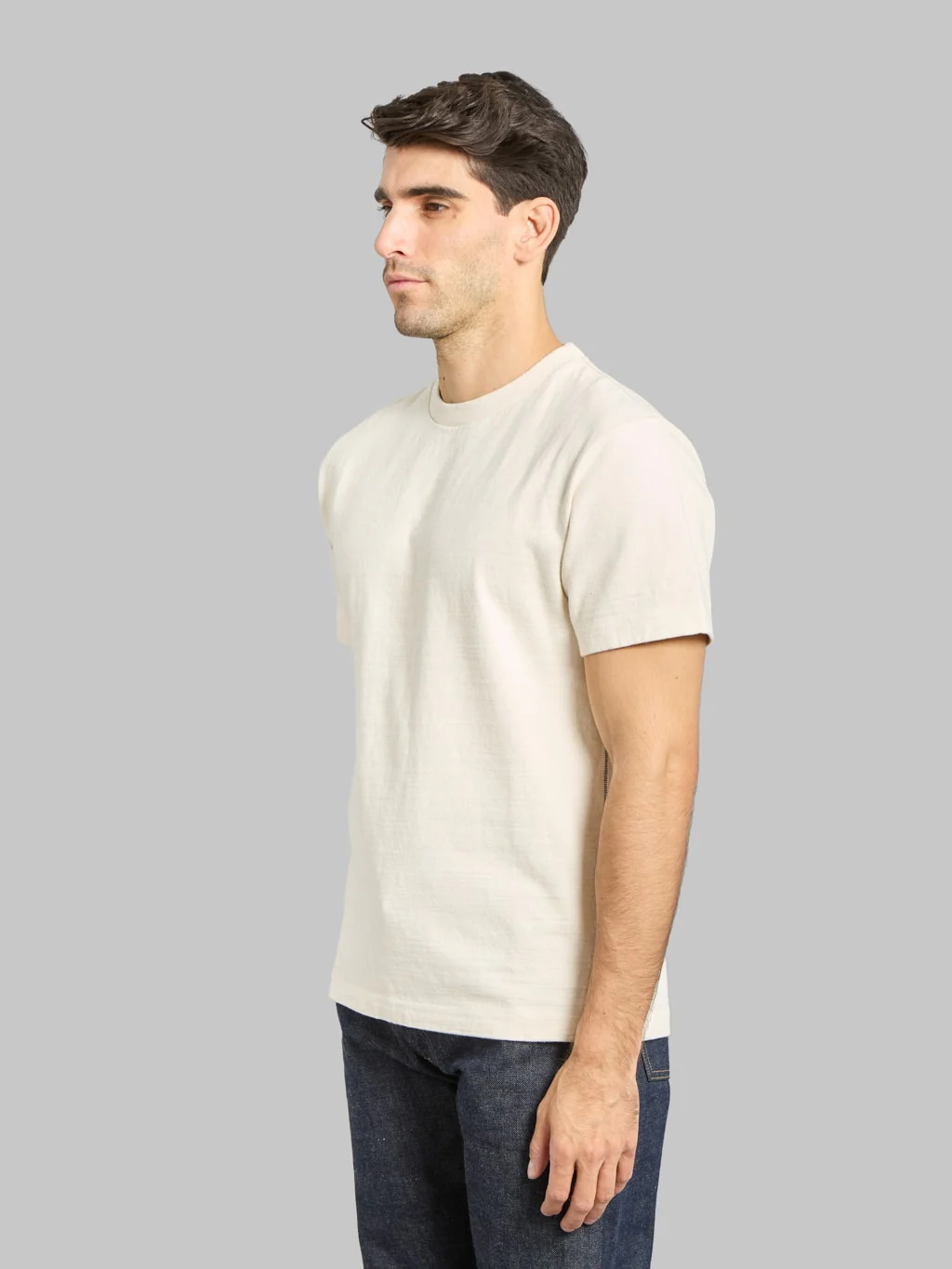Tanuki Heavy Shiramayu T-Shirt Natural - Image 3