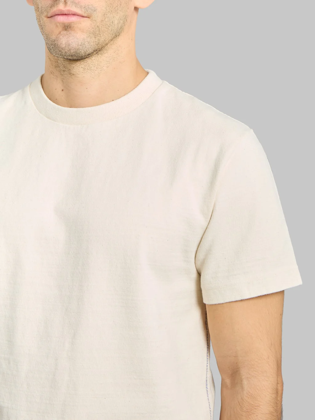 Tanuki Heavy Shiramayu T-Shirt Natural - Image 4
