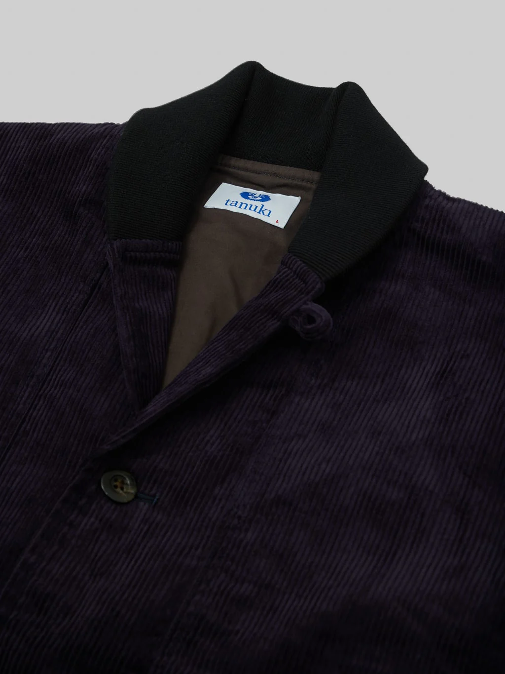 Tanuki "Sazanami" Corduroy Natural Indigo Dyed Jacket - Image 10