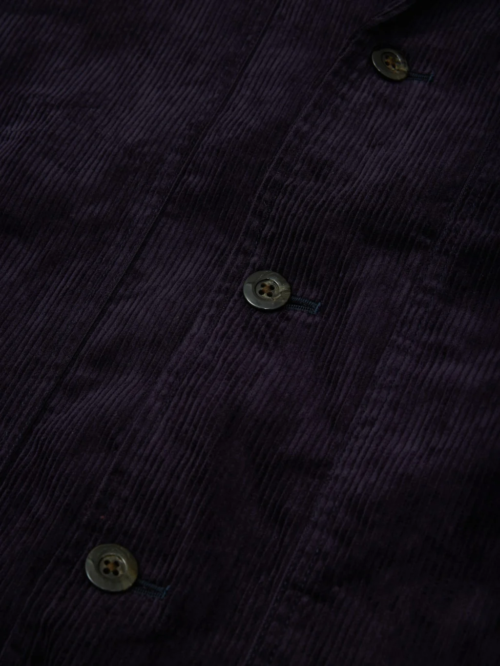 Tanuki "Sazanami" Corduroy Natural Indigo Dyed Jacket - Image 13