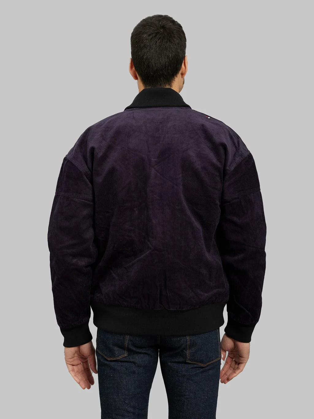 Tanuki "Sazanami" Corduroy Natural Indigo Dyed Jacket - Image 3