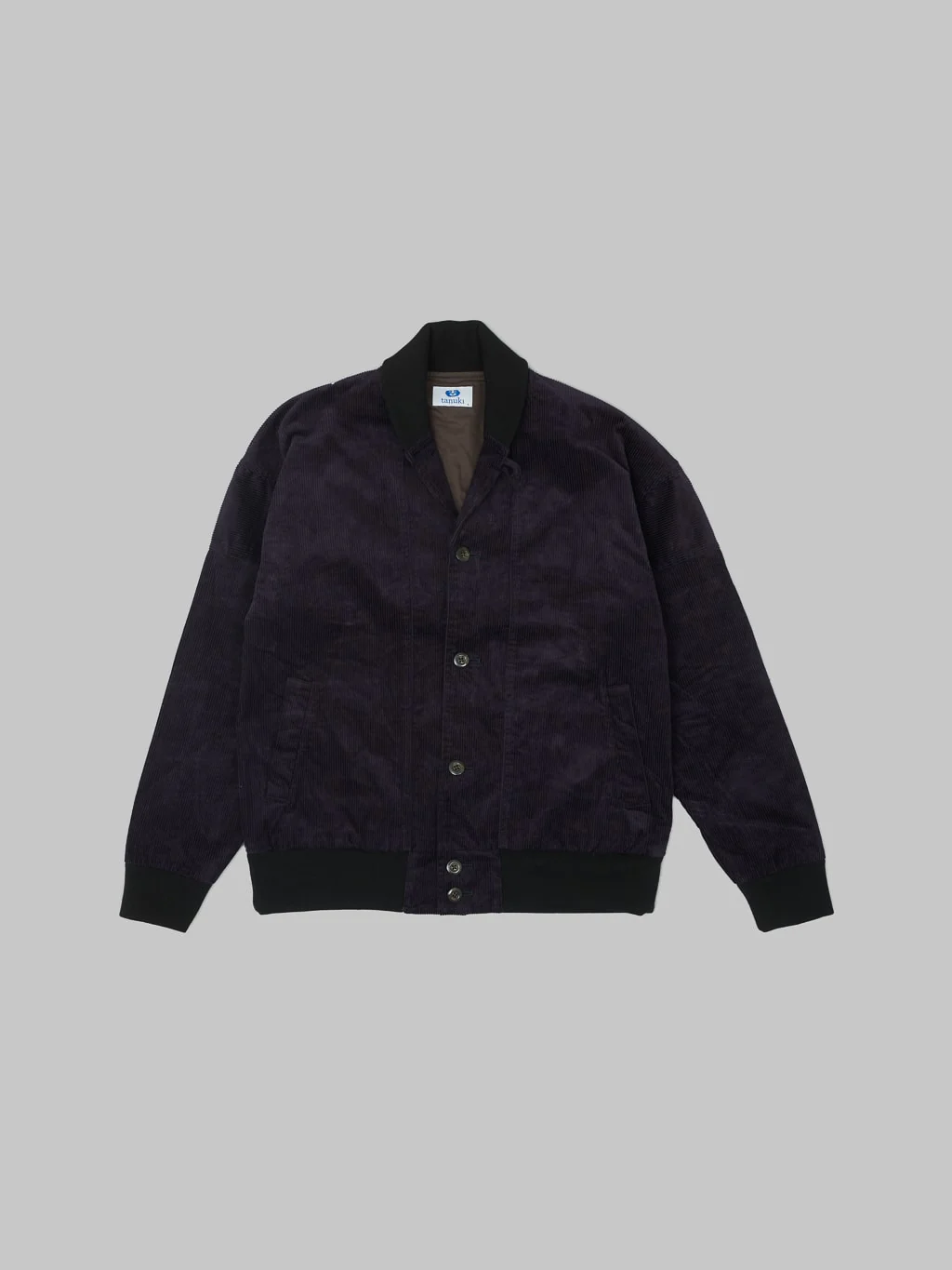 Tanuki "Sazanami" Corduroy Natural Indigo Dyed Jacket - Image 8