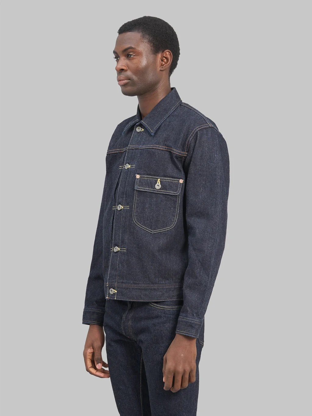 The Flat Head 14.5oz 40's Denim Jacket - Image 4