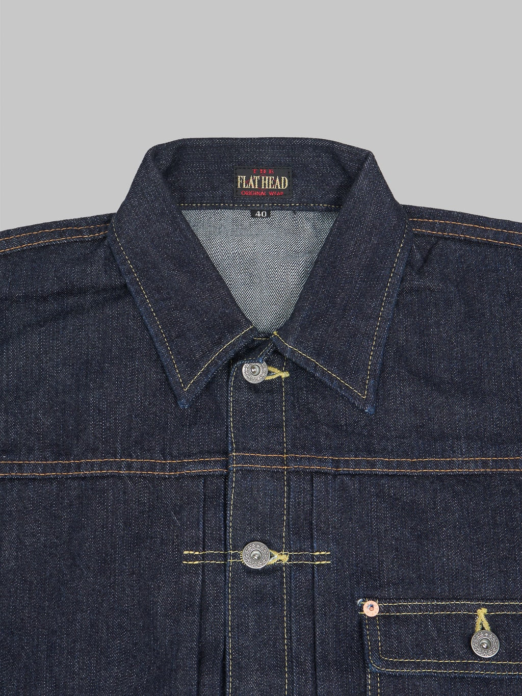 The Flat Head 14.5oz 40's Denim Jacket - Image 9