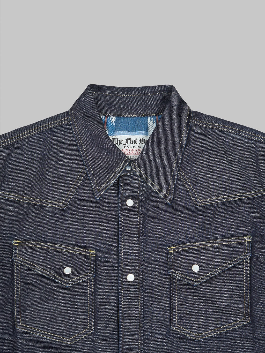 The Flat Head Denim Puffer Jacket - Image 10
