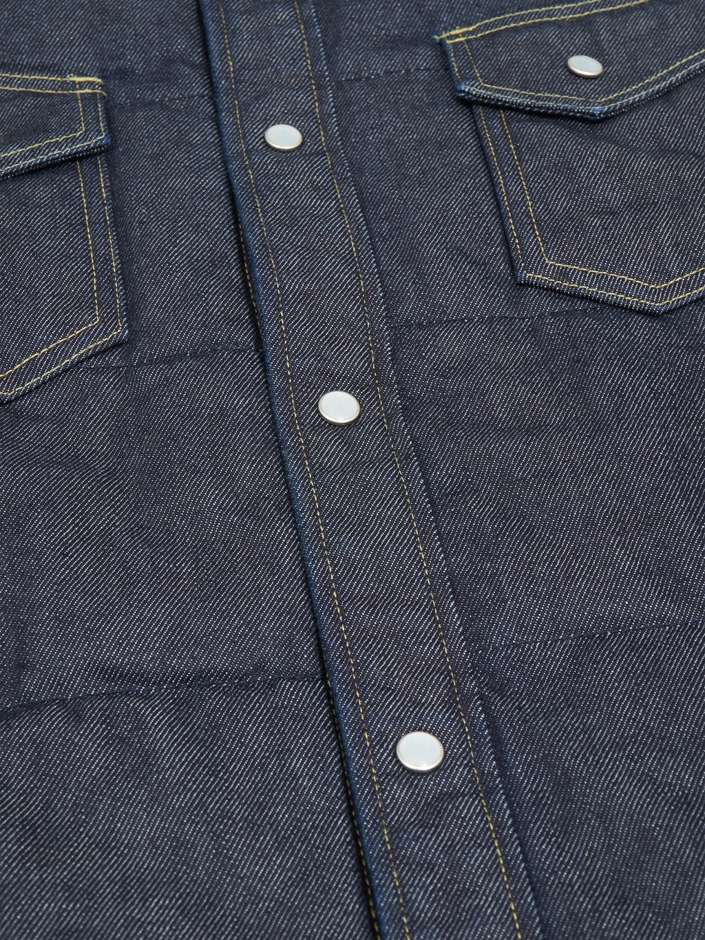 The Flat Head Denim Puffer Jacket - Image 15