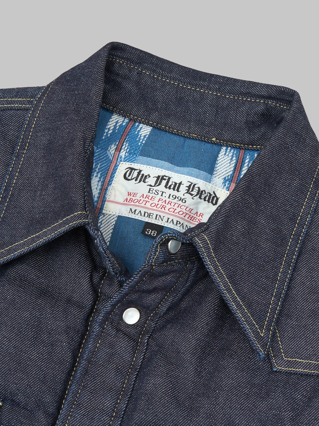 The Flat Head Denim Puffer Jacket - Image 17