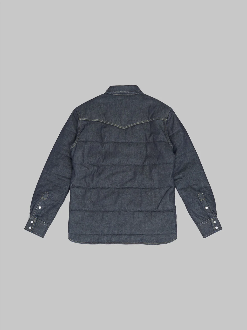 The Flat Head Denim Puffer Jacket - Image 9