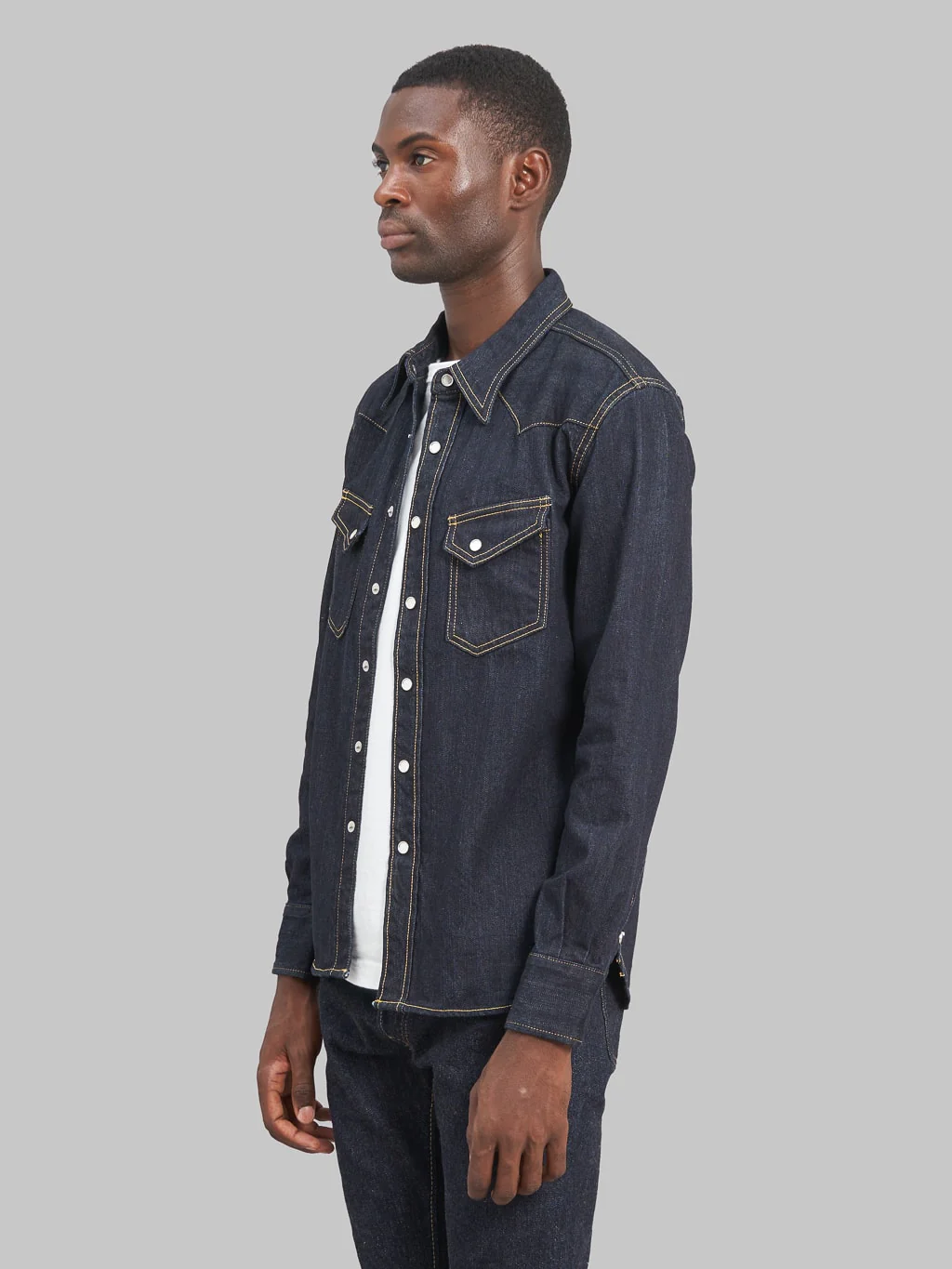 The Flat Head Denim Western Shirt - Image 3