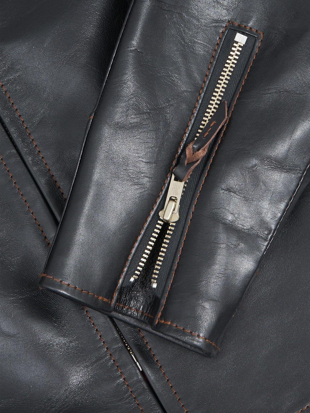 The Flat Head FN-LJ-HS005 Horsehide Single Rider's Jacket Black Semi-Aniline - Image 10