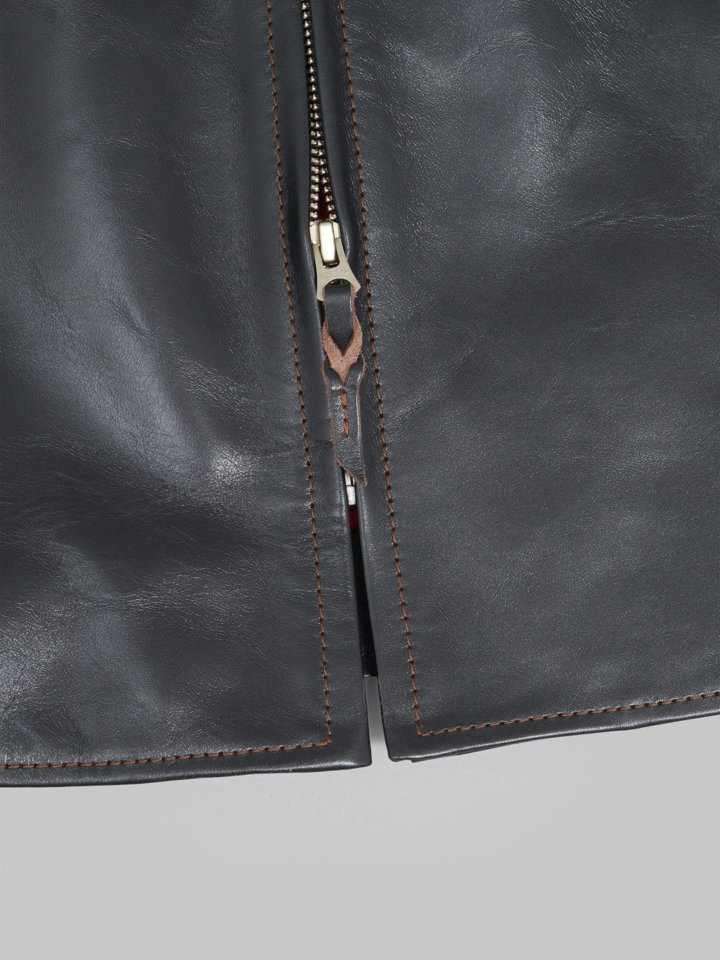 The Flat Head FN-LJ-HS005 Horsehide Single Rider's Jacket Black Semi-Aniline - Image 11