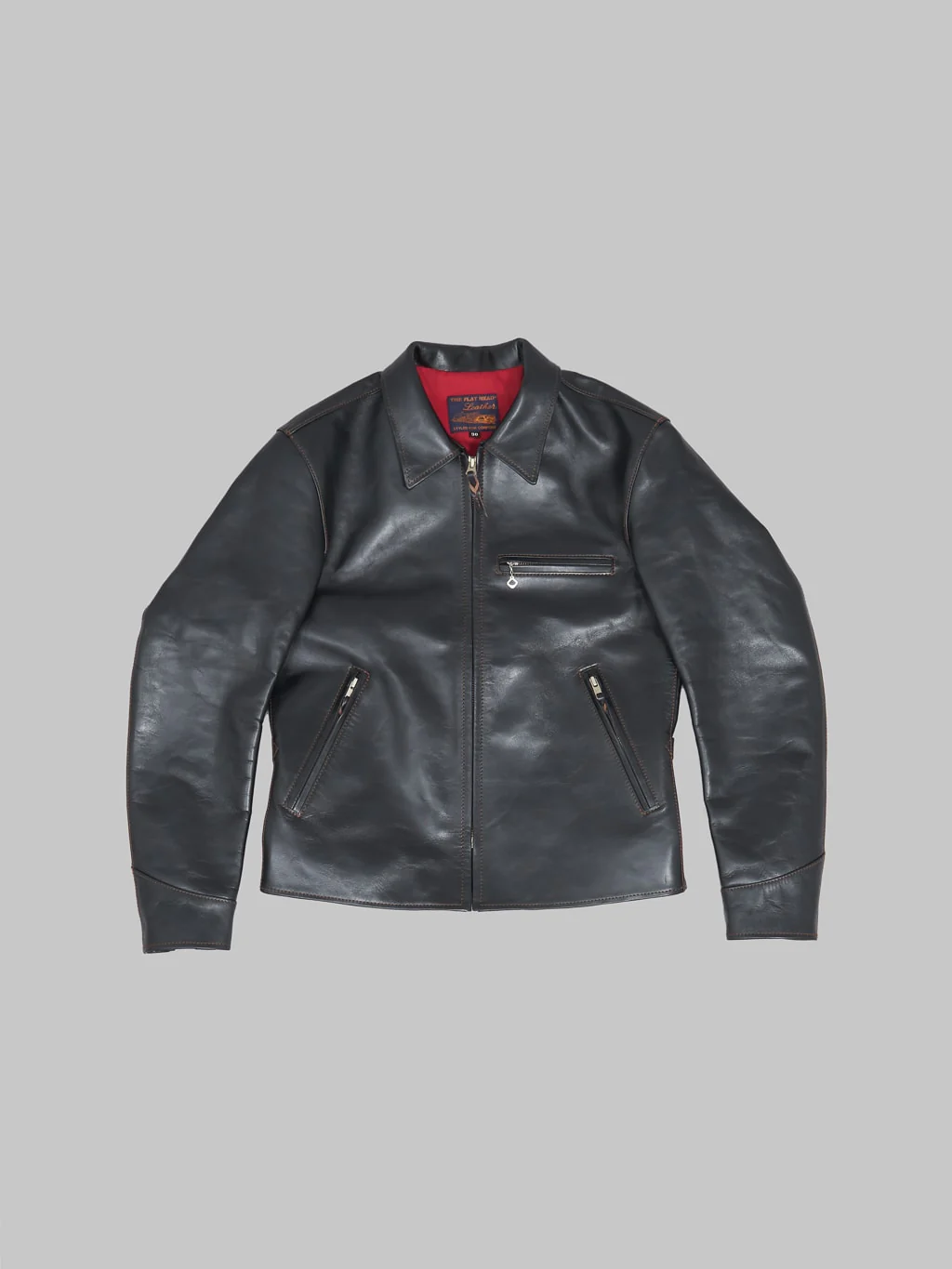The Flat Head FN-LJ-HS005 Horsehide Single Rider's Jacket Black Semi-Aniline - Image 6