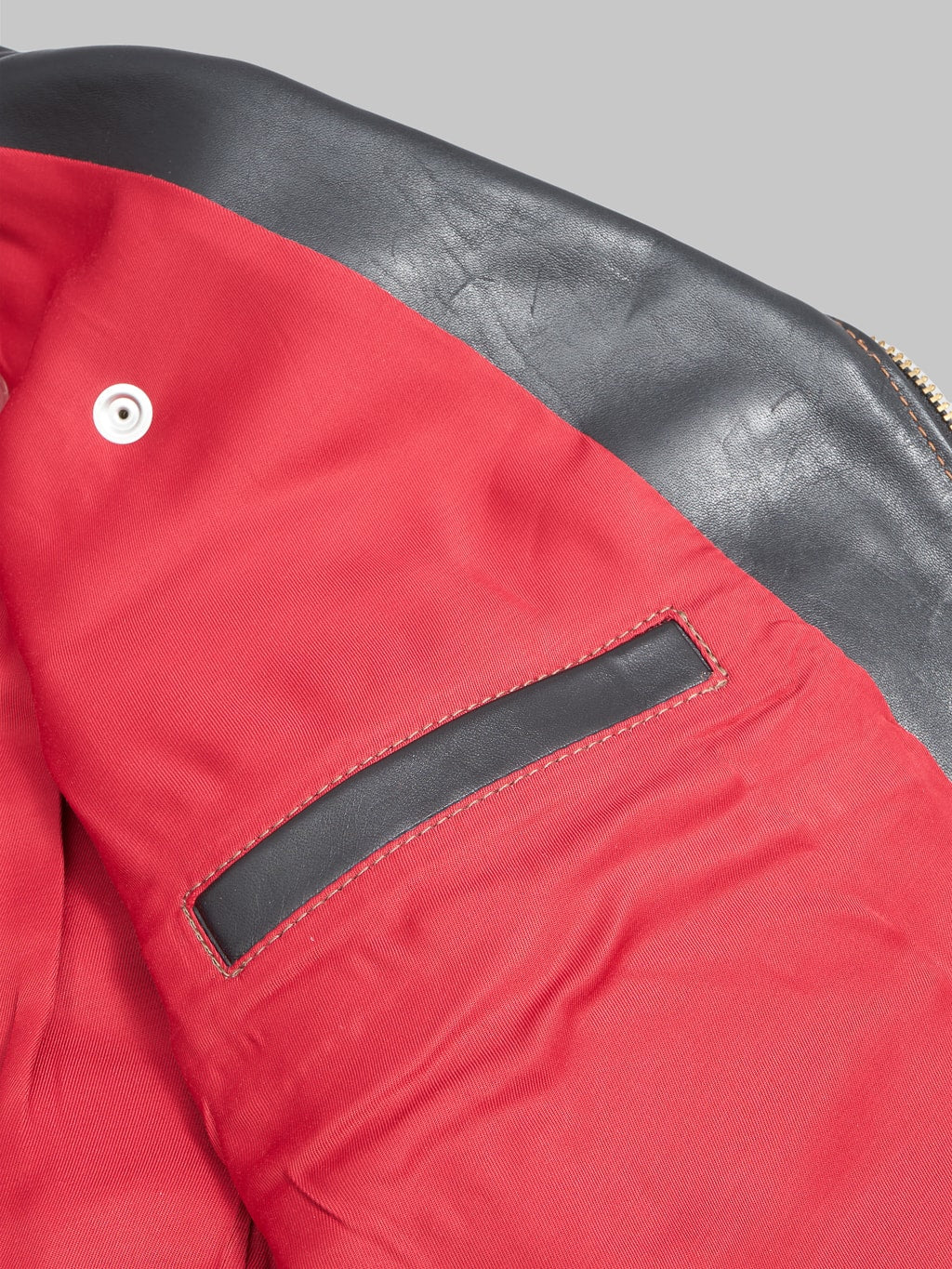The Flat Head FN-LJ-HW001 Horsehide Double Rider's Jacket Black Aniline - Image 23