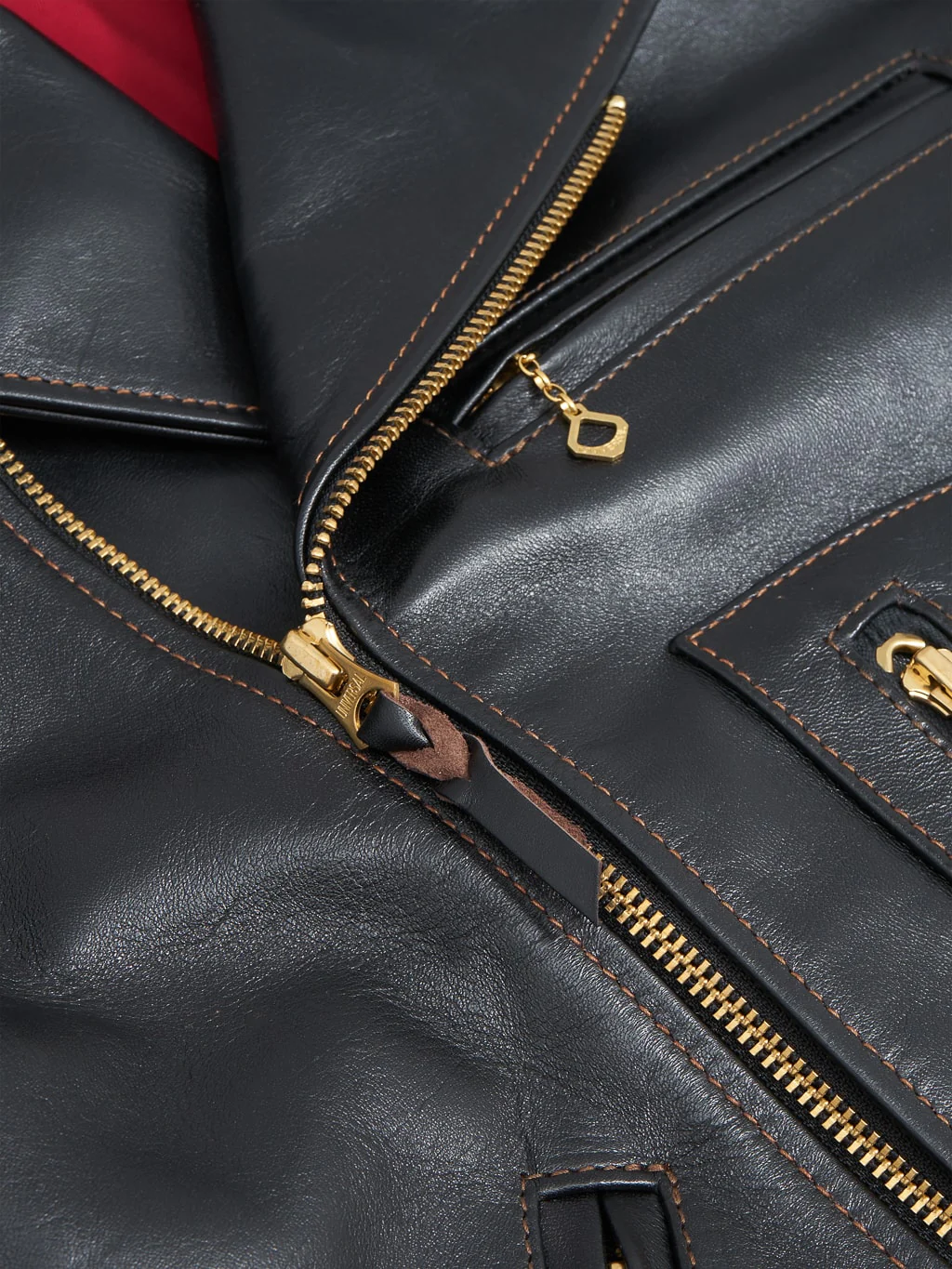 The Flat Head FN-LJ-HW004 Horsehide Double Rider's Jacket Black Semi-Aniline - Image 13