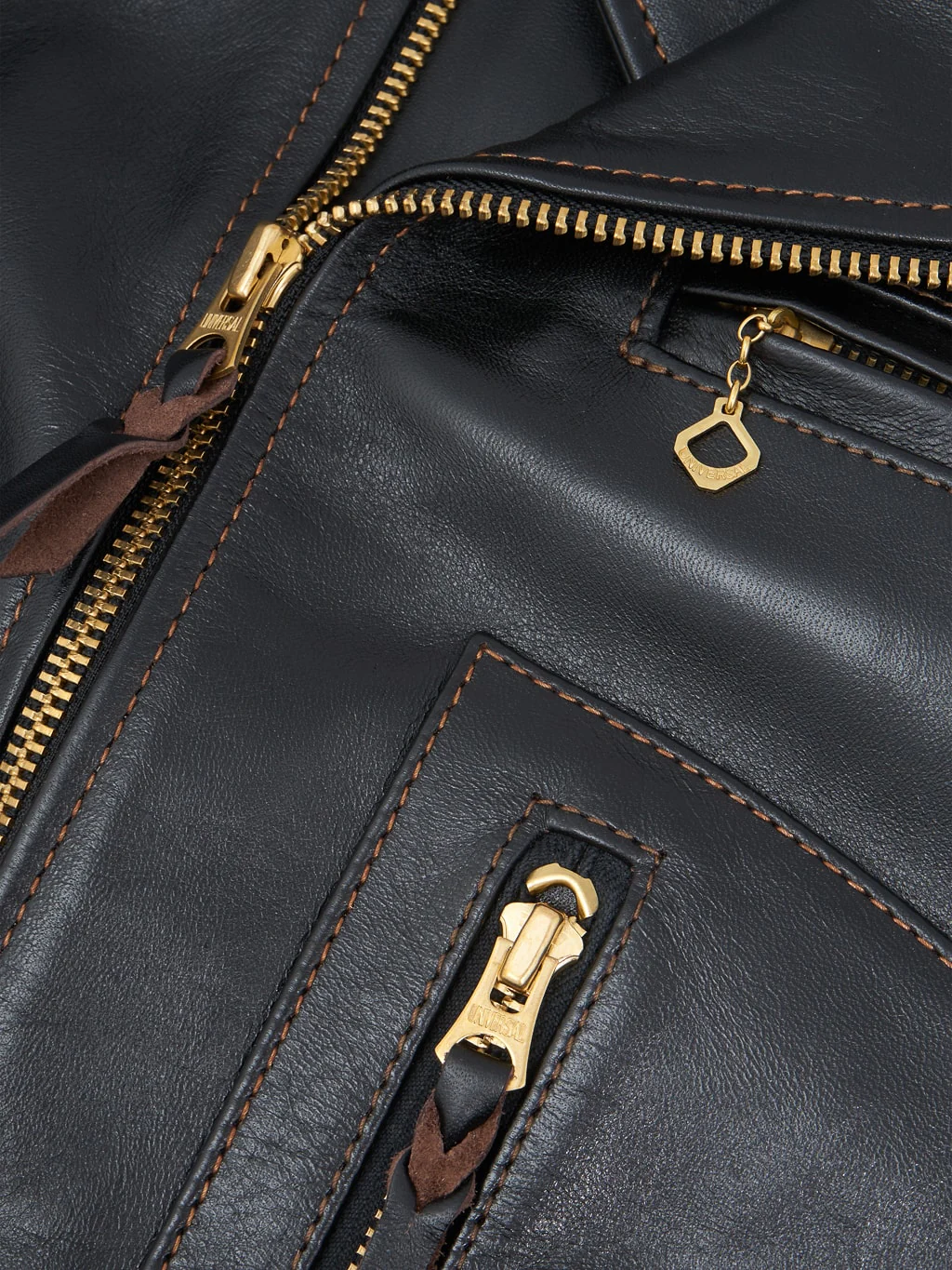 The Flat Head FN-LJ-HW004 Horsehide Double Rider's Jacket Black Semi-Aniline - Image 18