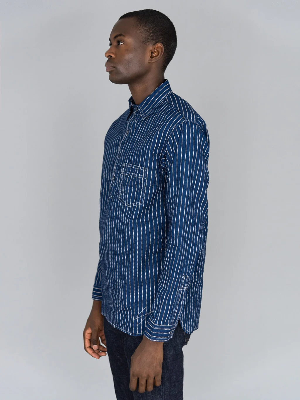 The Rite Stuff  Bulldog Wabash Work Shirt (Indigo) - Image 4