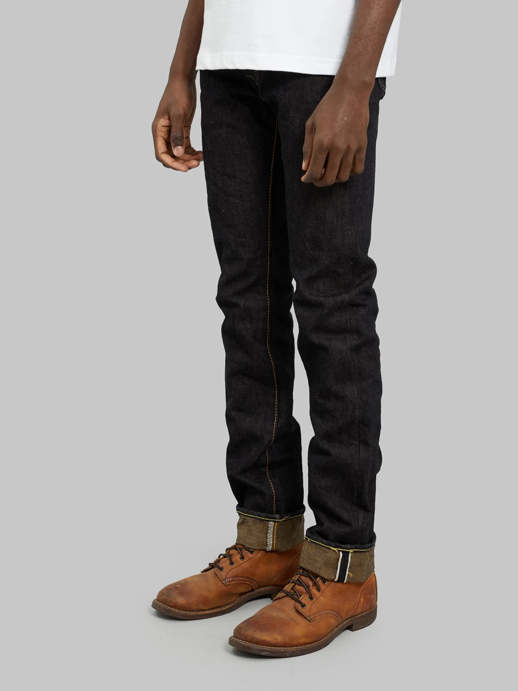 The Strike Gold 2105 Brown Weft Slim Straight Jeans - Image 3