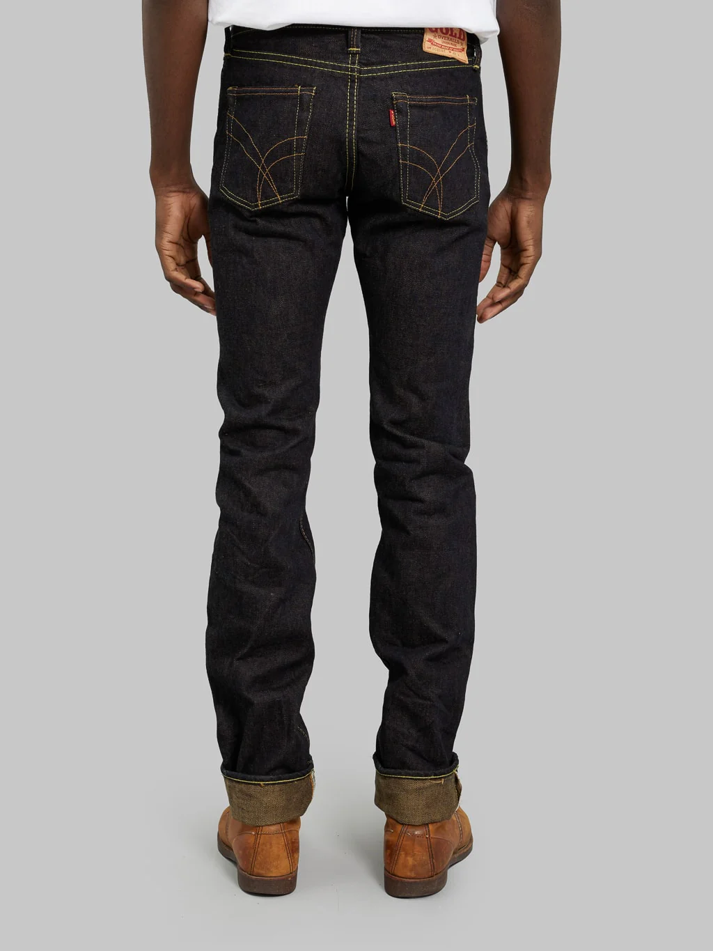 The Strike Gold 2105 Brown Weft Slim Straight Jeans - Image 4