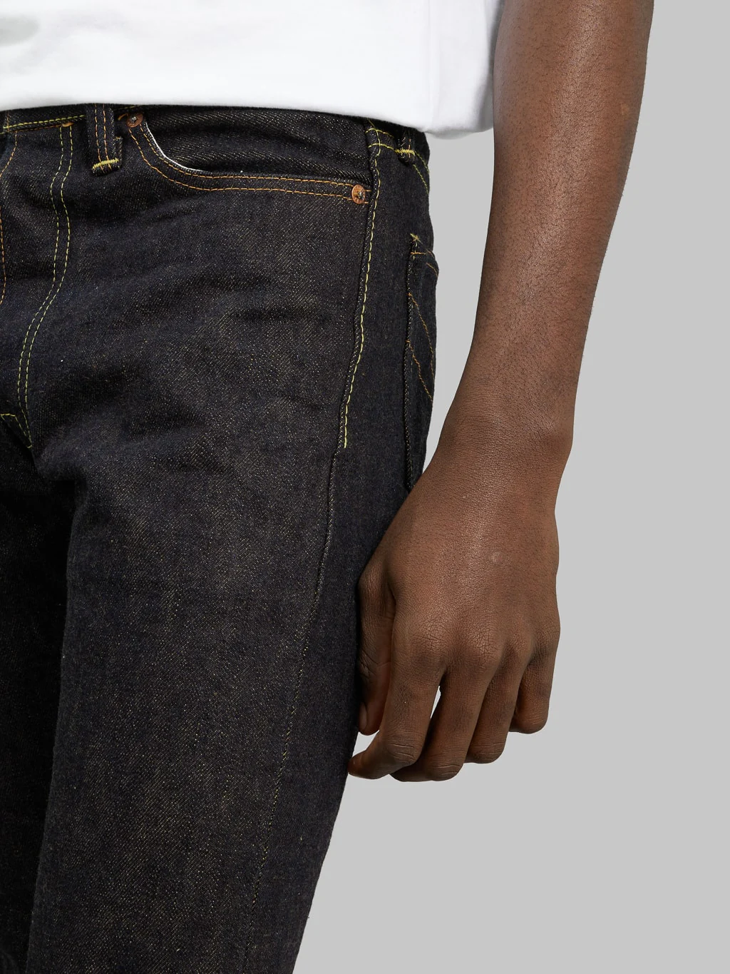 The Strike Gold 2105 Brown Weft Slim Straight Jeans - Image 8